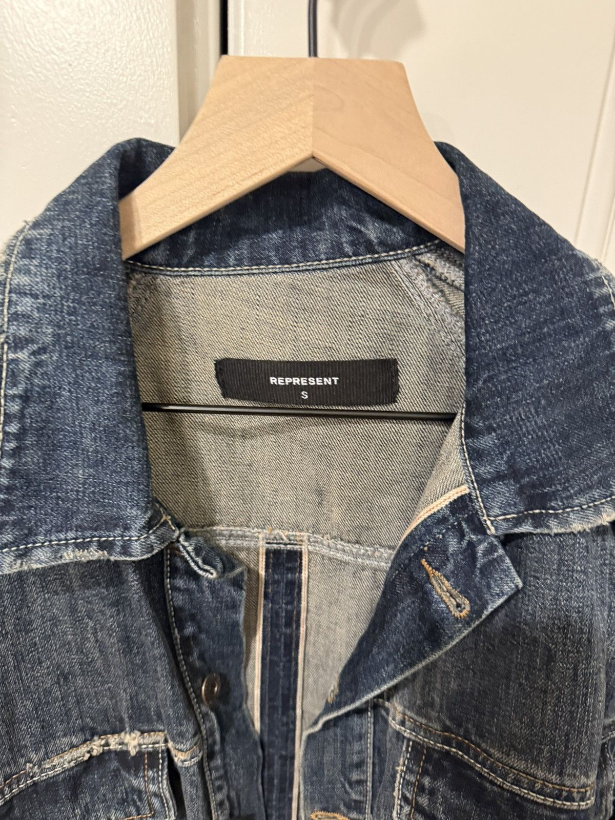 Represent Clo. Represent Clo Blue Oversized Denim Jacket Size Small Size US S / EU 44-46 / 1 - 2 Thumbnail