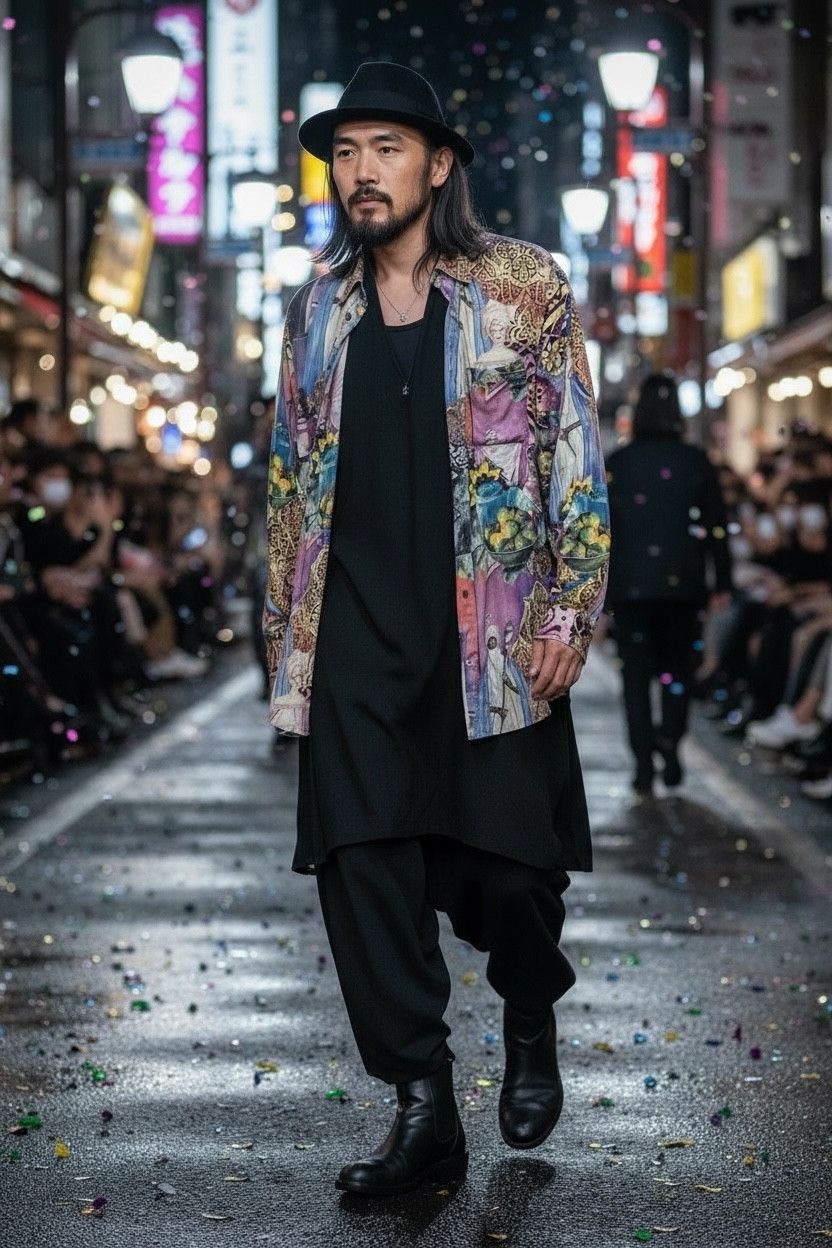 Arts & Science HARRISS PARIS Traditional Leisure Wear Full Print Longsleeve Size US M / EU 48-50 / 2 - 2 Thumbnail