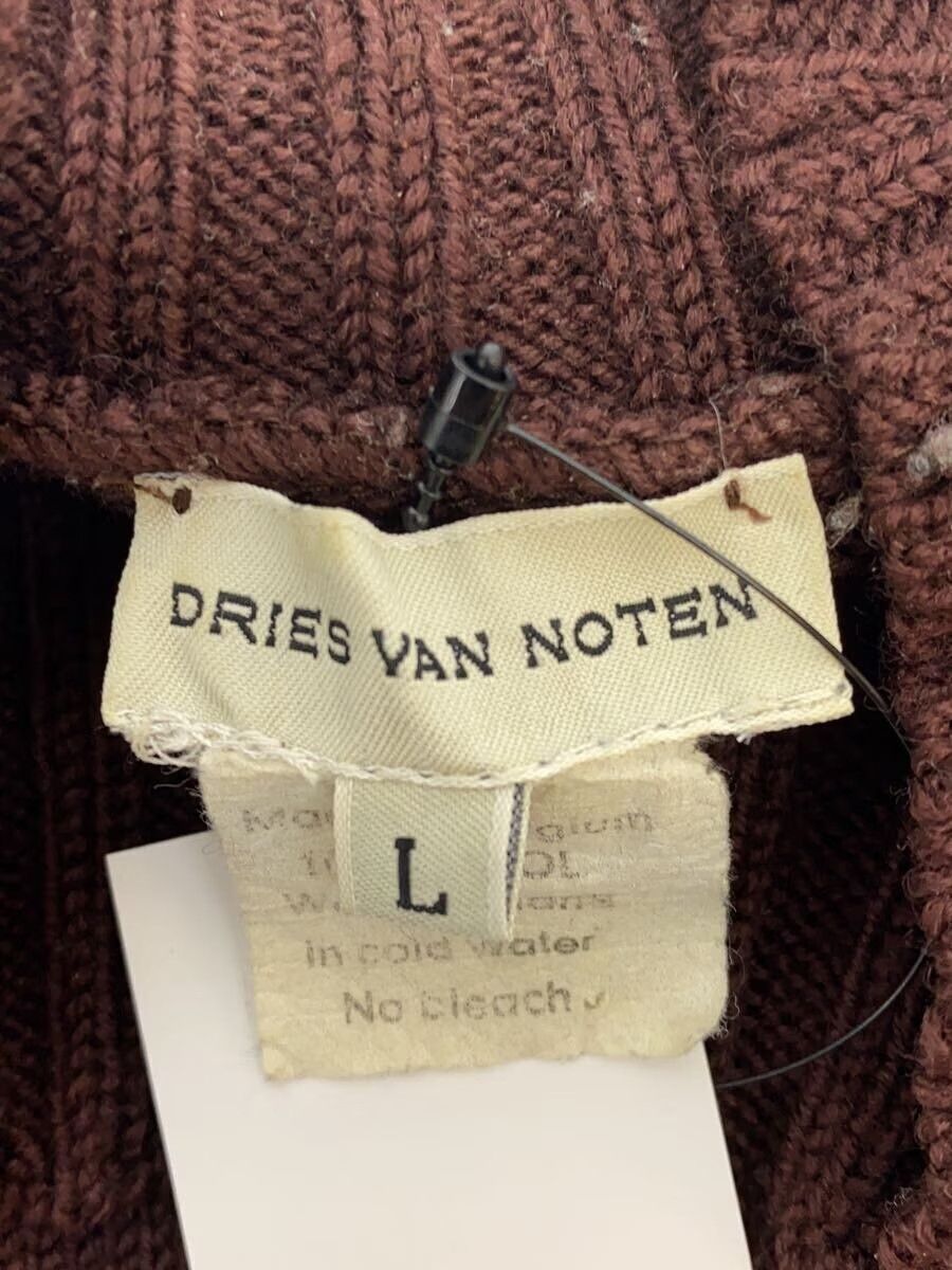 Dries Van Noten Ribbed High Neck Wool Knit Sweater Size US L / EU 52-54 / 3 - 4 Thumbnail