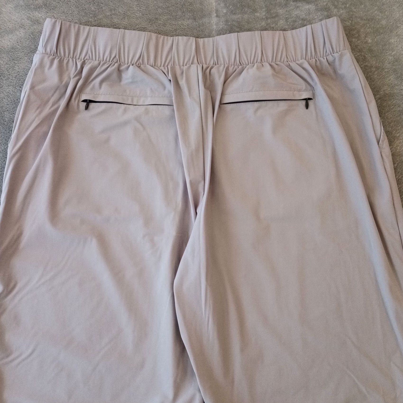 Vintage Baleaf Pants Womens XL Gray Lightweight Pull On Pockets High Rise Ankle 33x26 Size 40" / US 18 - 7 Thumbnail