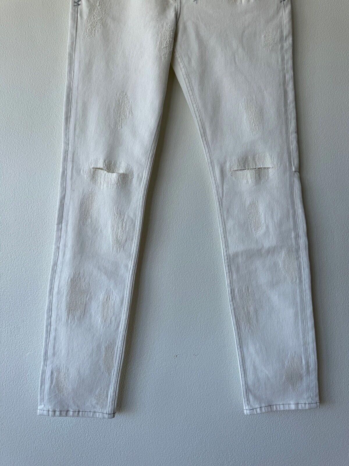 Ksubi new Ksubi mens denim jean chitch 32 stitches ivory white rip Size US 32 / EU 48 - 3 Thumbnail