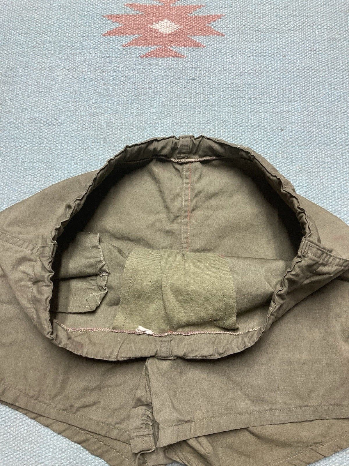 Vintage 1940s athletic shorts swim trunks? Military? WW2 cotton 31 Size US 31 - 4 Thumbnail