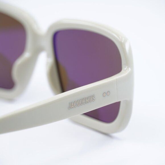 Jacquemus Jacquemus CABANA JAC/86 C2 Sunglasses Sand Square Frame Size ONE SIZE - 6 Thumbnail