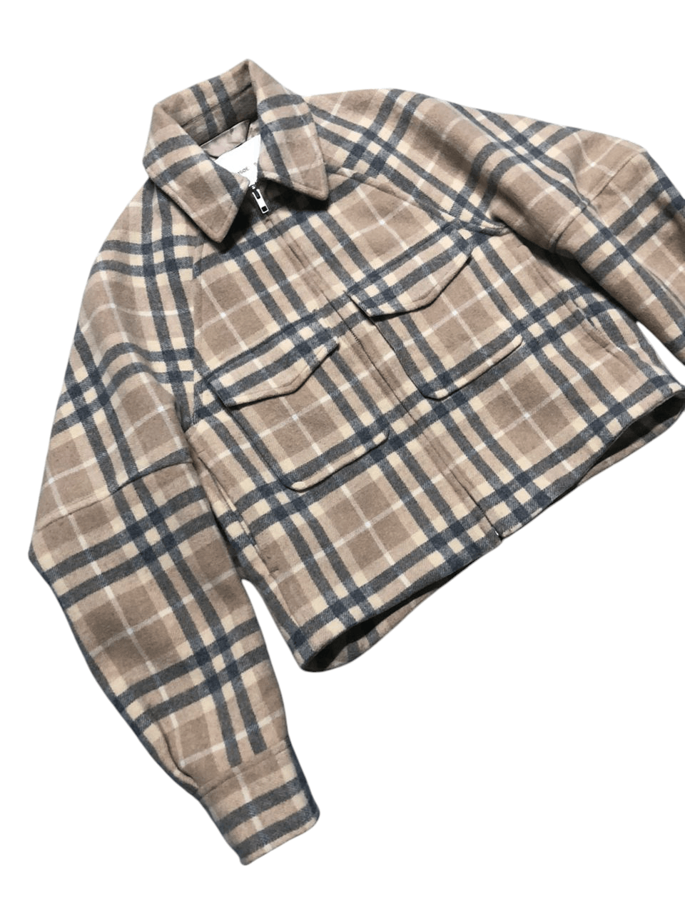 Japanese Brand × Samsoe Samsoe Samsoe Samsoe Plaid Wool Cropped Jacket Size XS / US 0-2 / IT 36-38 - 5 Thumbnail