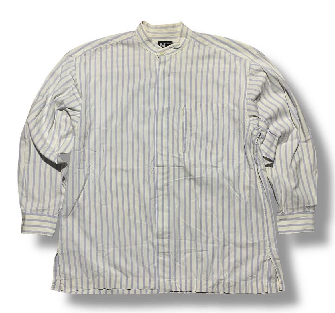 Issey Miyake 90s Issey Miyake Design Studio Striped Pocket Shirt Size US L / EU 52-54 / 3 - 1 Thumbnail