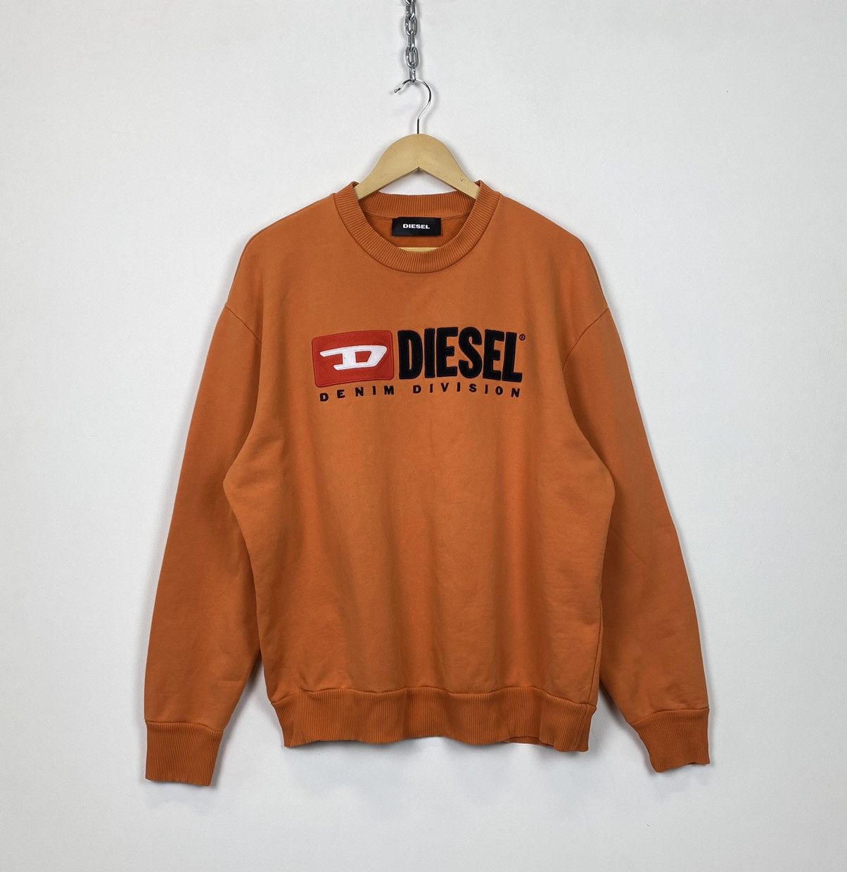 Diesel Vintage Y2K Diesel Sweatshirt Crewneck Big Embroidered logo Size US L / EU 52-54 / 3 - 1 Thumbnail
