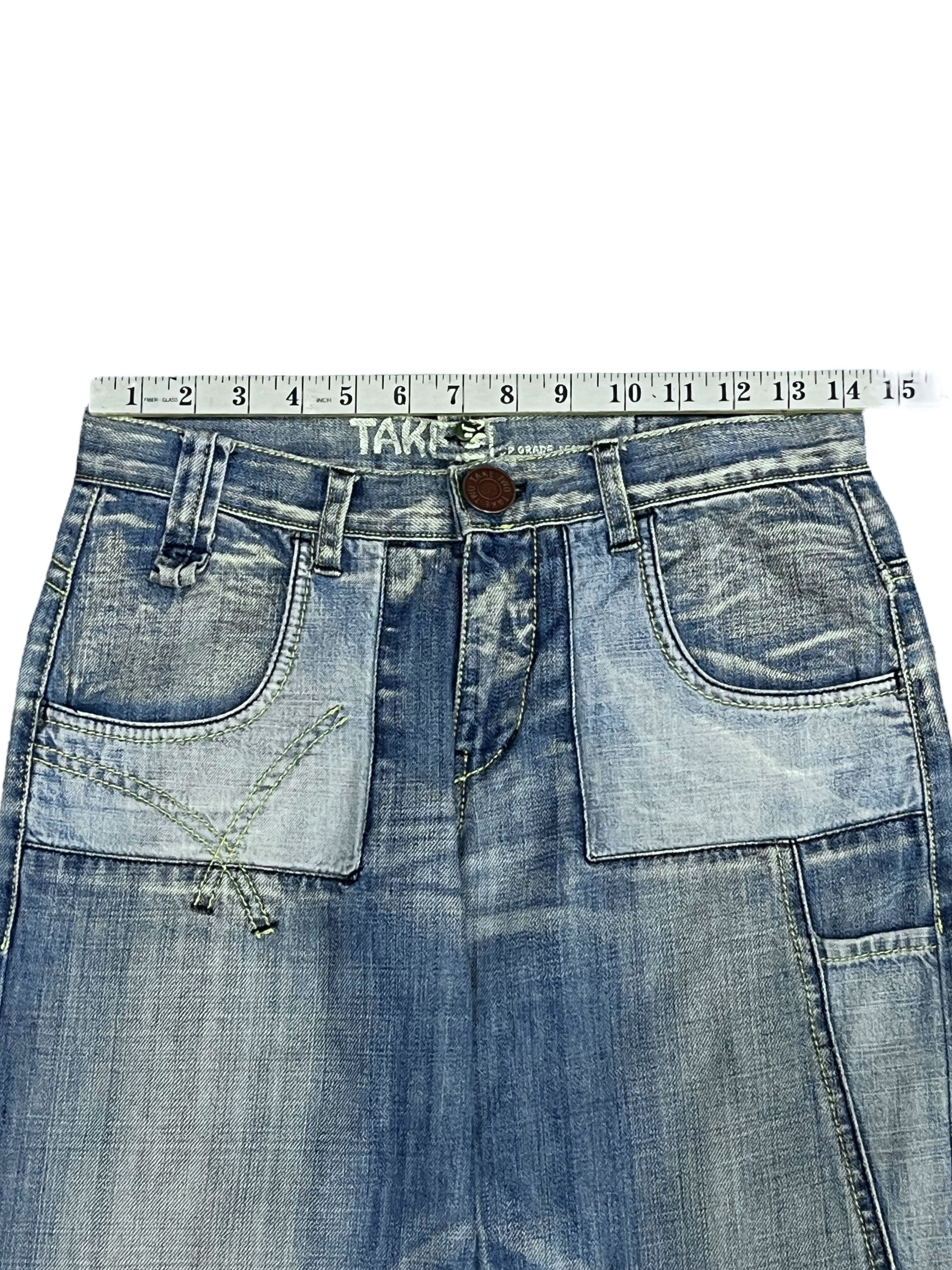Italia Independent Vintage TAKE TWO Made in Italy Super Wide Leg Jeans - W28" Size 28" / US 6 / IT 42 - 9 Thumbnail