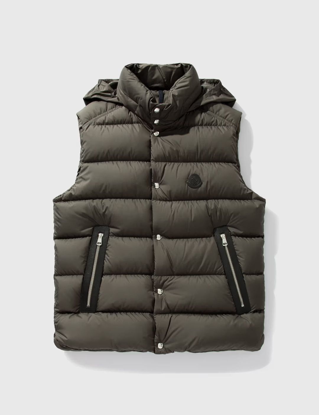 Moncler o1B3y1r0426 Herniaire Quilted Down Vest in Green Size US L / EU 52-54 / 3 - 3 Thumbnail