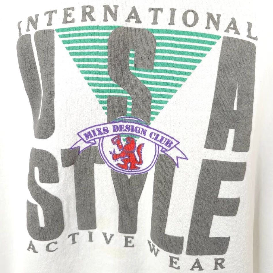 Fruit Of The Loom VINTAGE Mixs Design Club Sweatshirt Mens Size Large White 90s Made In USA Clothing Sweatshirt Mens 90s Streetwear Size US L / EU 52-54 / 3 - 3 Thumbnail