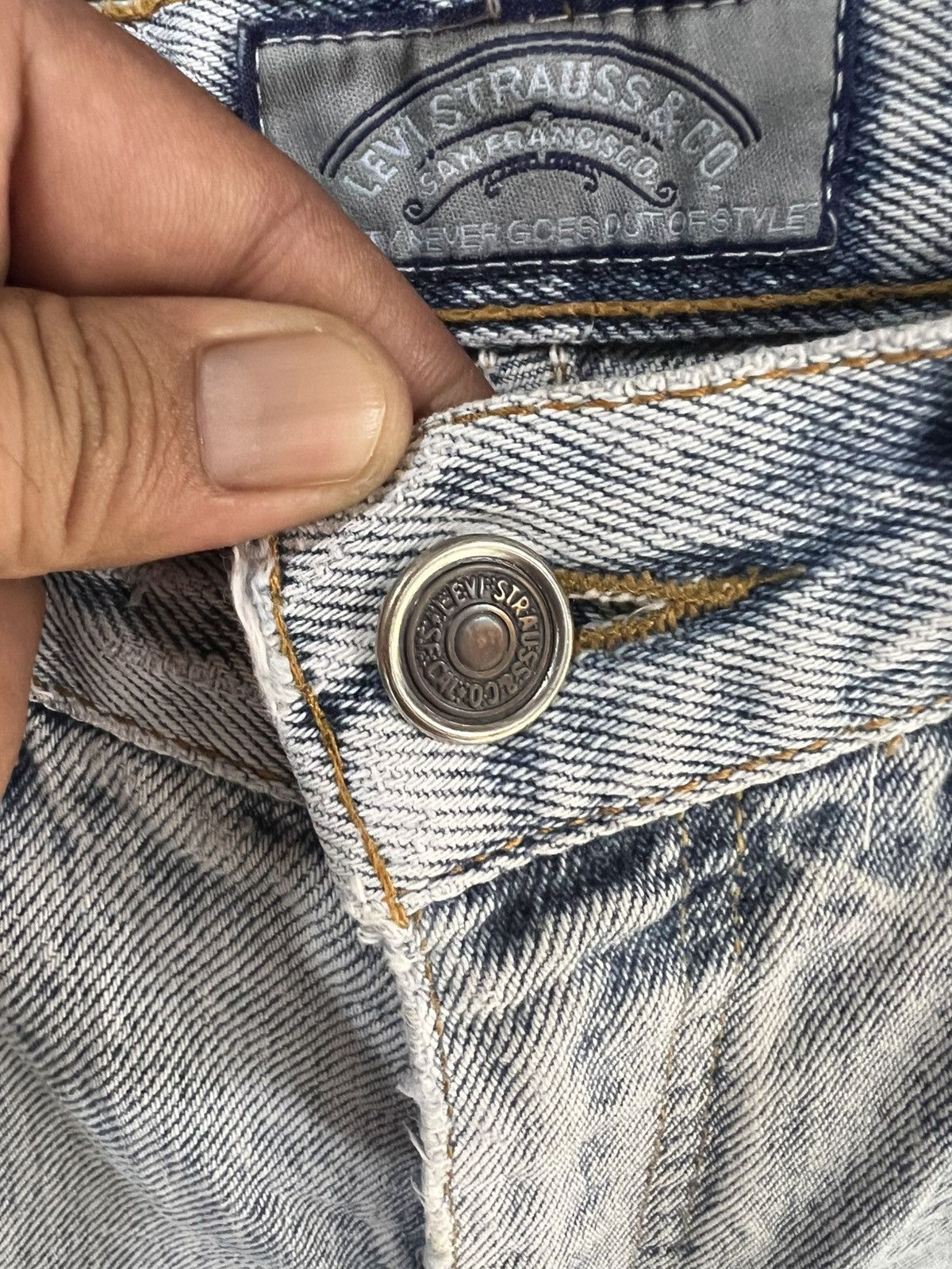 Levi's 🔥Vintage Levis Distressed Denim Size US 26 / EU 42 - 9 Thumbnail