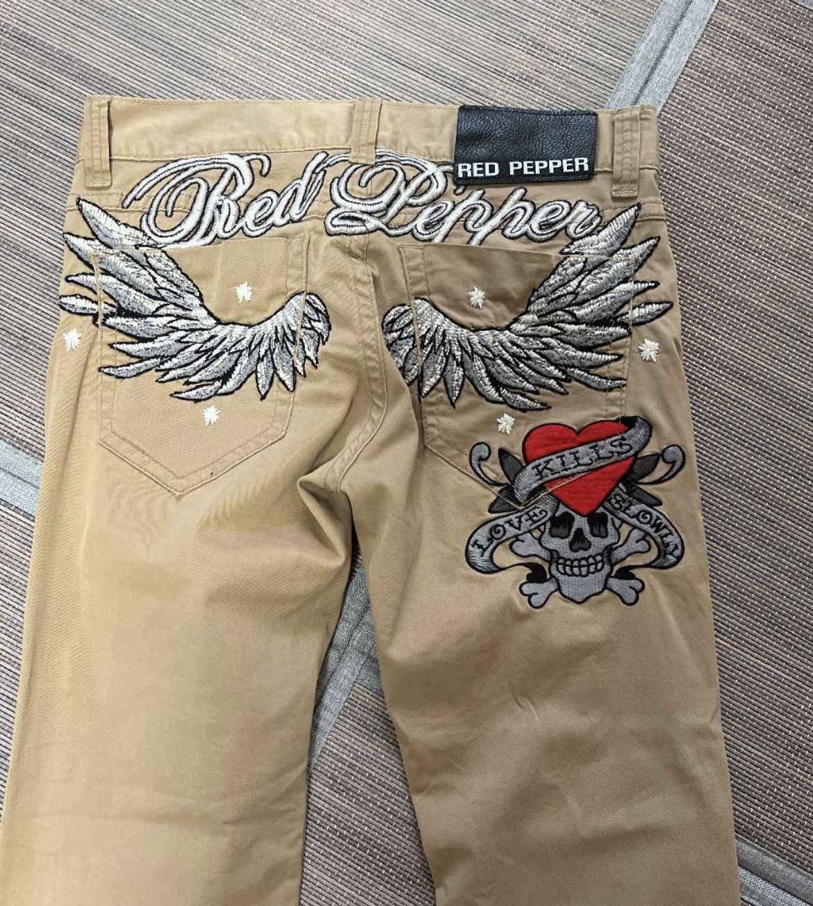 image of Ed Hardy X Red Pepper Khaki Pants in Tan, Men's (Size 30)