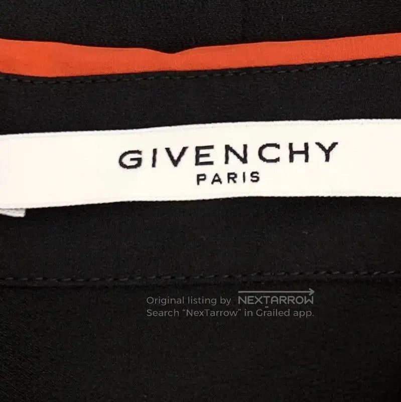 Givenchy Givenchy Black Silk Shirt with Red Collar . Size XXS / US 00 / IT 34 - 5 Thumbnail