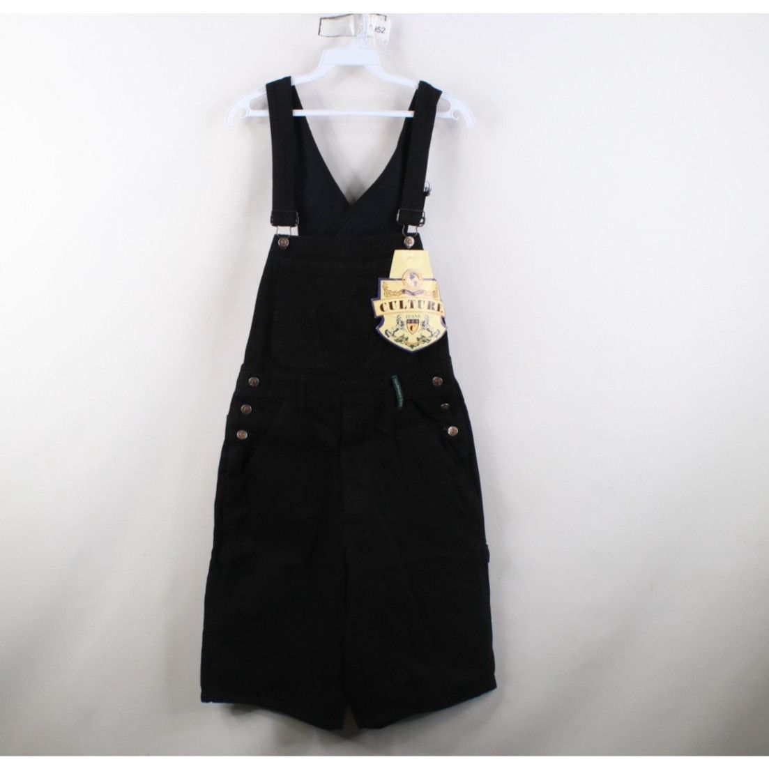 Vintage Deadstock Vintage 90s Streetwear Baggy Denim Shortalls Size 26" / US 2 / IT 38 - 1 Thumbnail