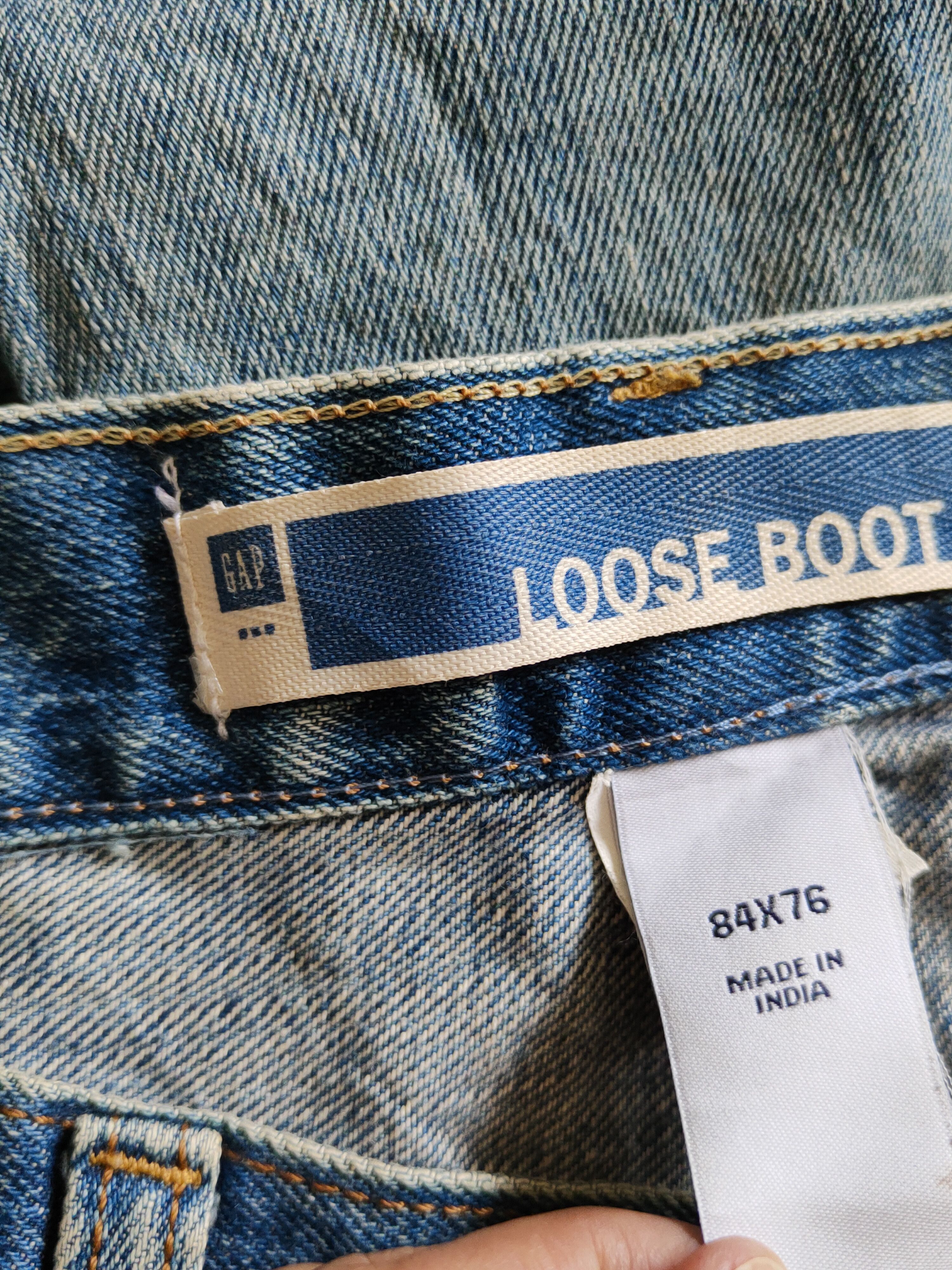 Gap Gap Dark Blue Faded Distressed Ripped Jeans #S2244 Size US 33 - 15 Thumbnail