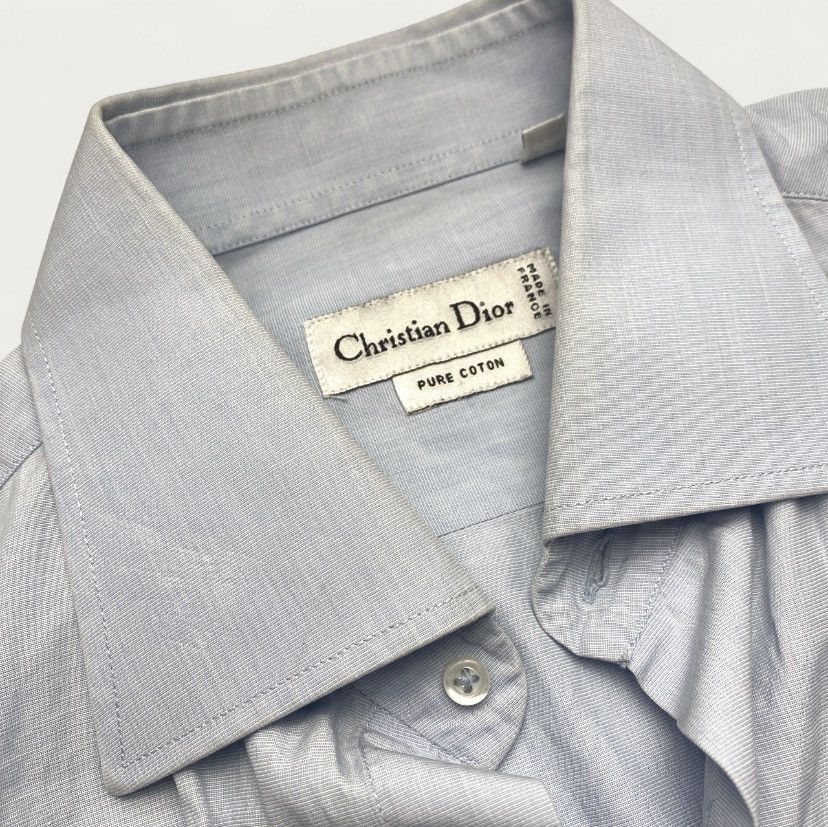 Christian Dior Monsieur Christian Dior Vintage Blue Button-Up (Pre-2000s, Archival) Size 38R - 1 Thumbnail