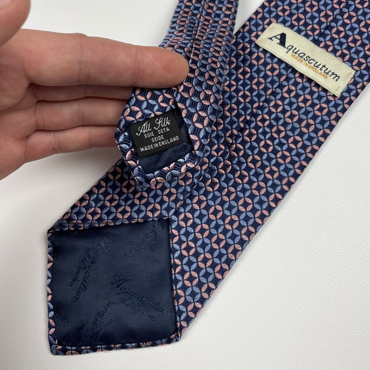 Aquascutum × Vintage Aquascutum All Silk Tie made in England Size ONE SIZE - 5 Thumbnail