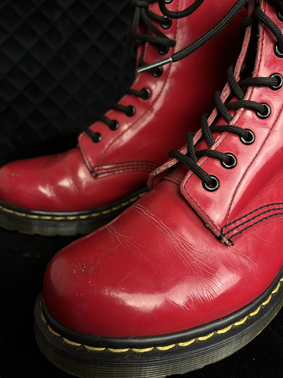 Dr. Martens 🏴󠁧Dr.Martens 1460 W vintage boots shoes red leather punk Size US 9 / IT 39 - 12 Thumbnail