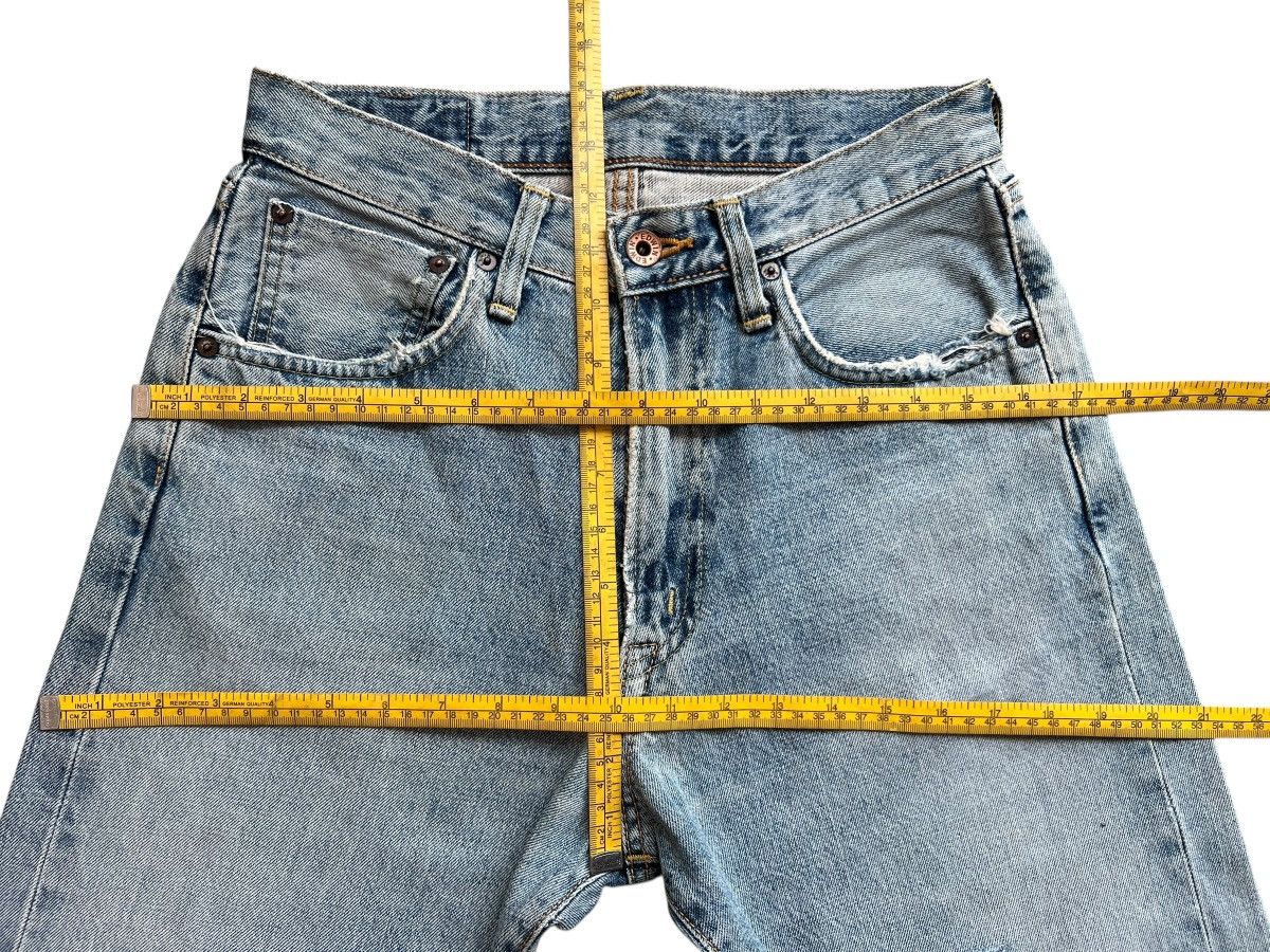 Edwin Vintage Edwin 505x Selvedge Wide Distressed Denim Jeans Size US 28 / EU 44 - 14 Thumbnail