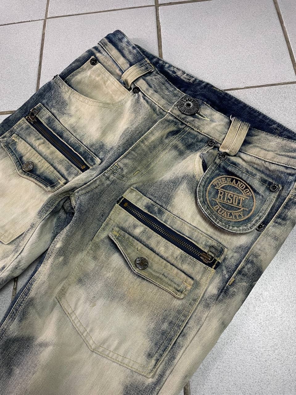 Japanese Brand Japanese Risot Sky Cloud Print Bootcut Jeans Size US 30 / EU 46 - 3 Thumbnail