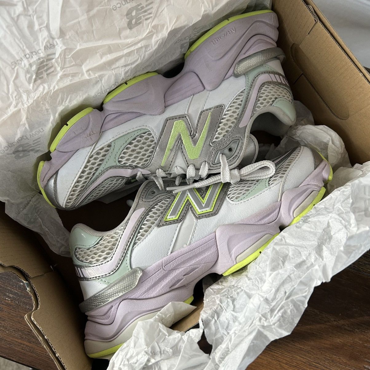 New Balance New Balance 9060 White Taro Sneakers Size M6.5/W8 Size US 8 / IT 38 - 8 Thumbnail