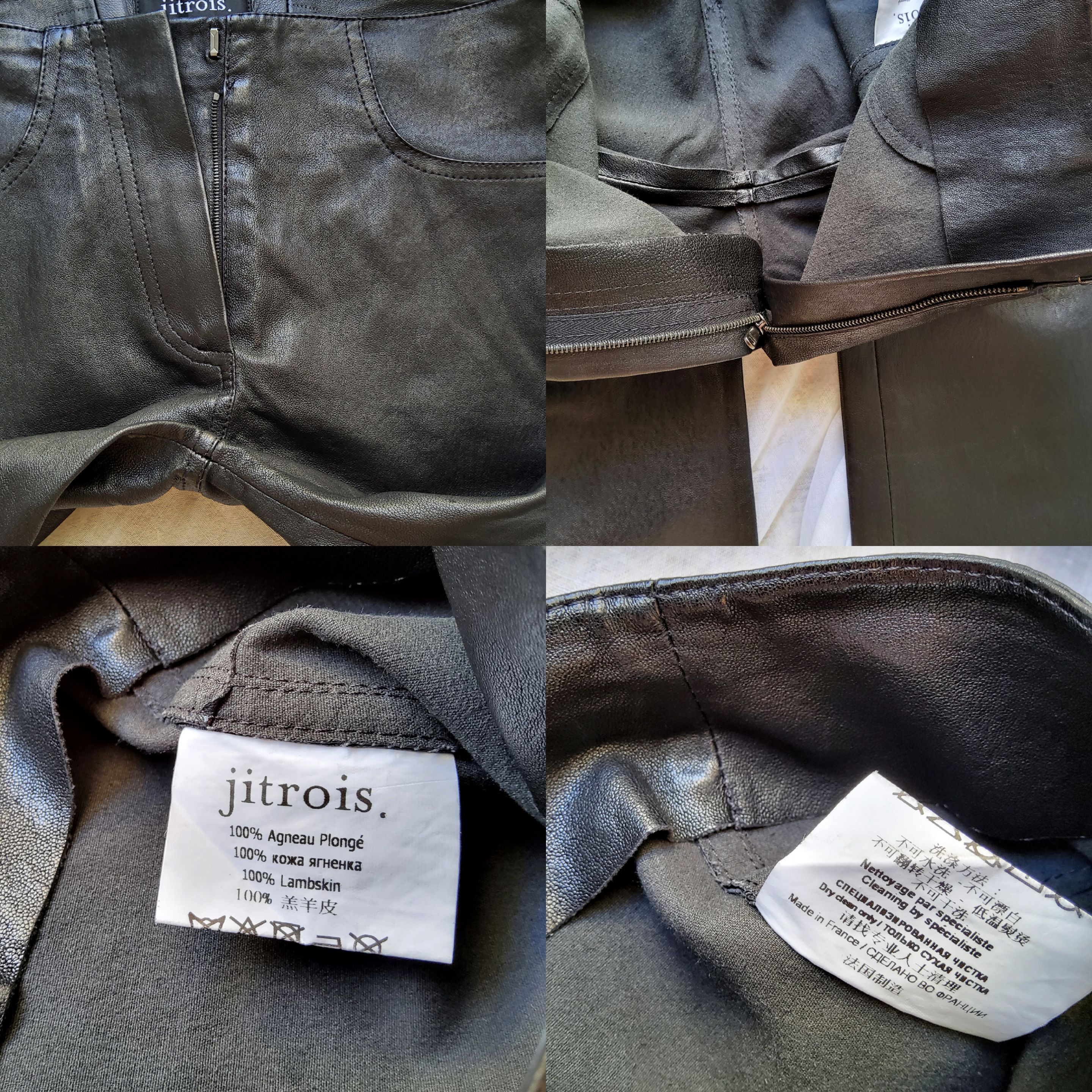Jitrois Jitrois vintage y2k 2010s second skin leather bootcut pants Size 25" / US 0 / IT 36 - 10 Thumbnail