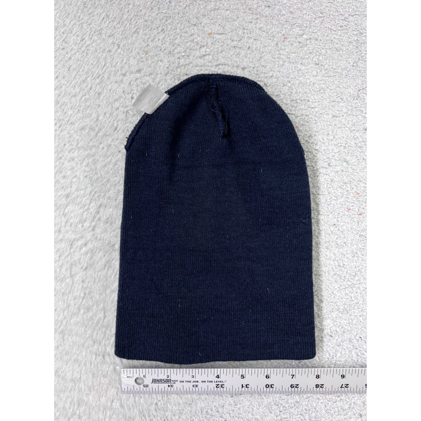 Vintage Mossy Oak Beanie Toque Mens One Size Navy Blue Knit 100% Acrylic Hunt Fish Camp Beanie Cap Mens Winter Hat Size ONE SIZE - 5 Thumbnail