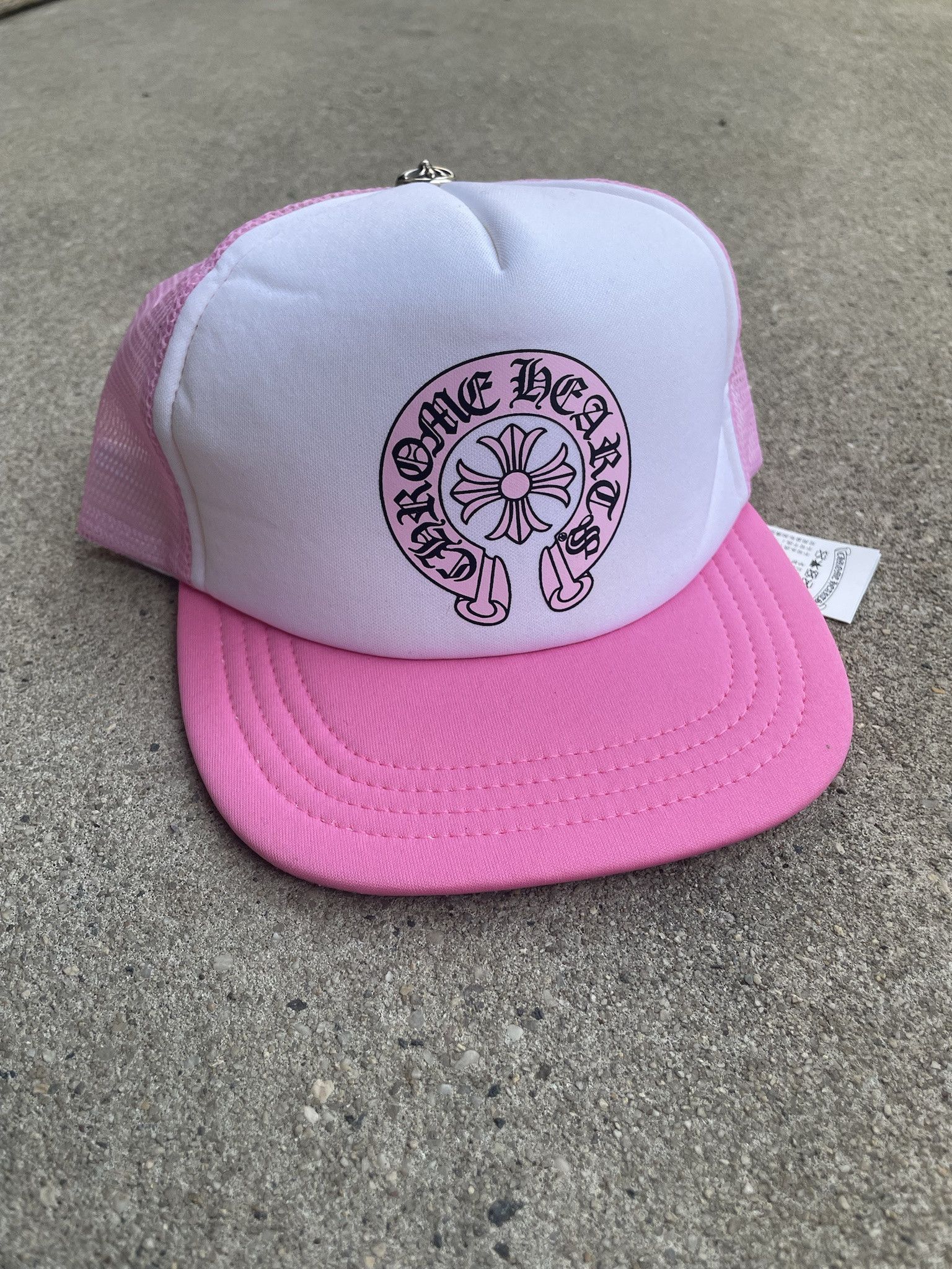 Chrome Hearts Pink SEX RECORDS Trucker Hat