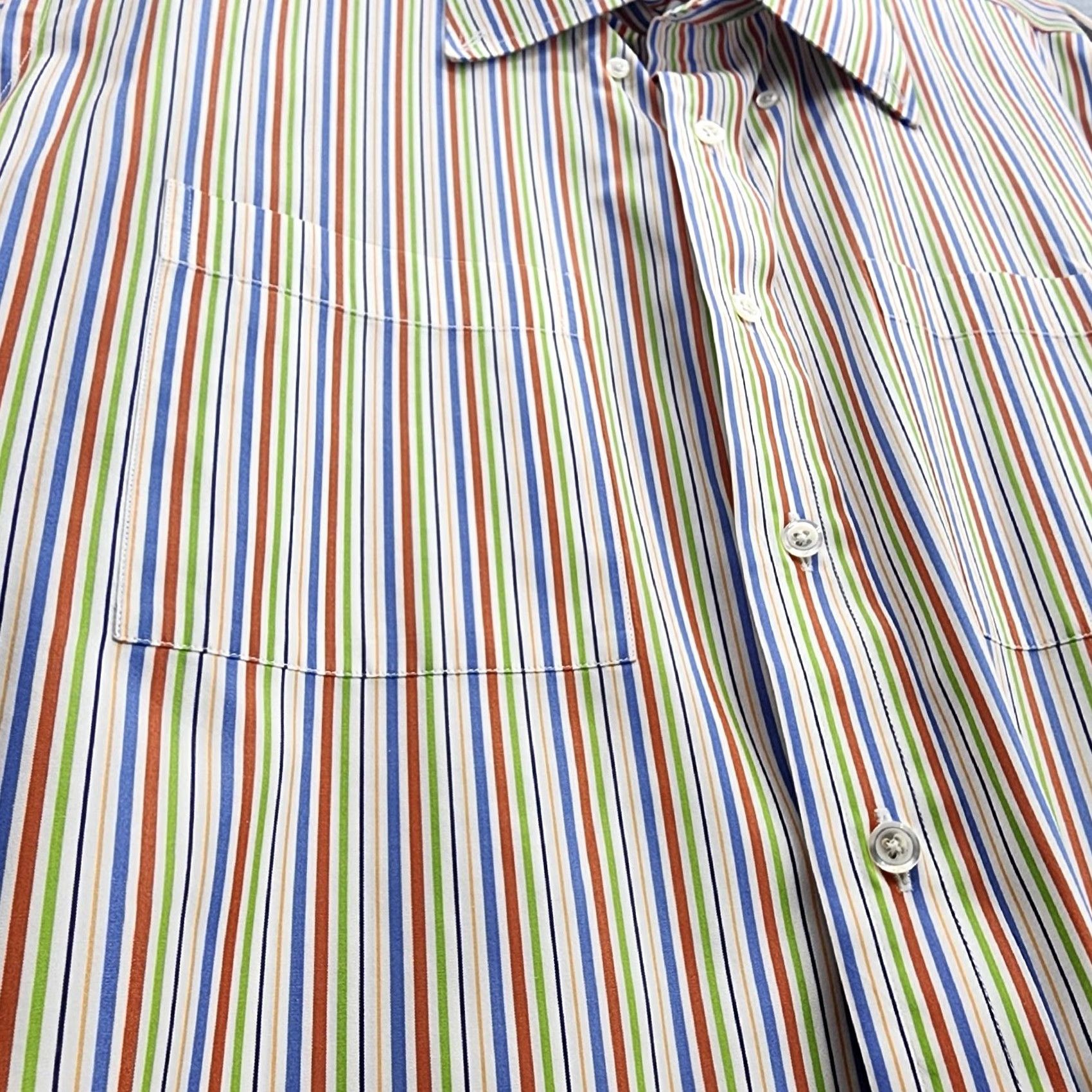 Hamilton Hamilton Shirt Co Men's Striped Long Sleeve Shirt USA 3XL Button-Down Collared Combo Breathable Casual Old? hmm Size US XXL / EU 58 / 5 - 2 Thumbnail