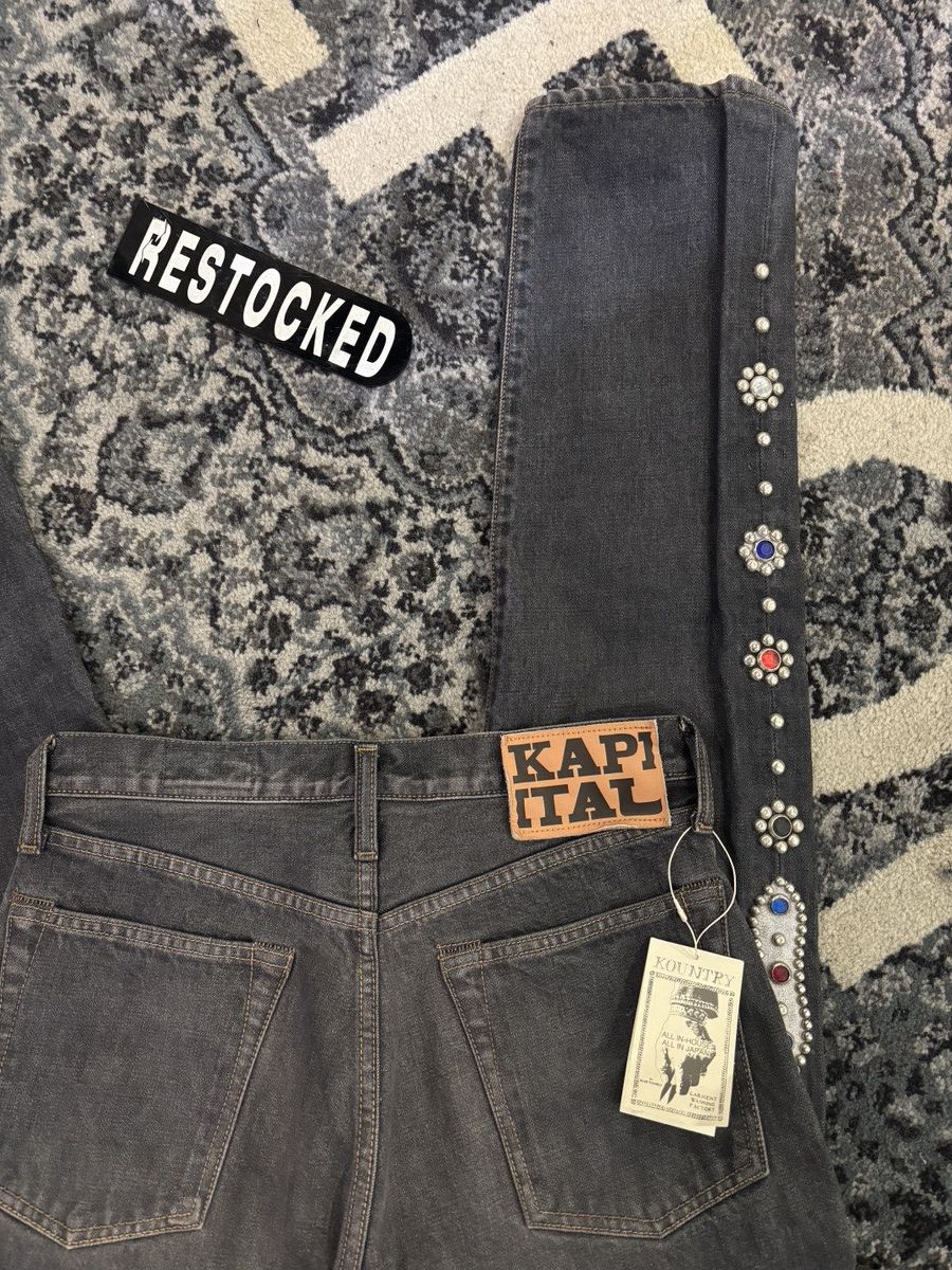 Kapital RARE KAPITAL GEM STUDDED DENIM Size US 30 / EU 46 - 3 Thumbnail
