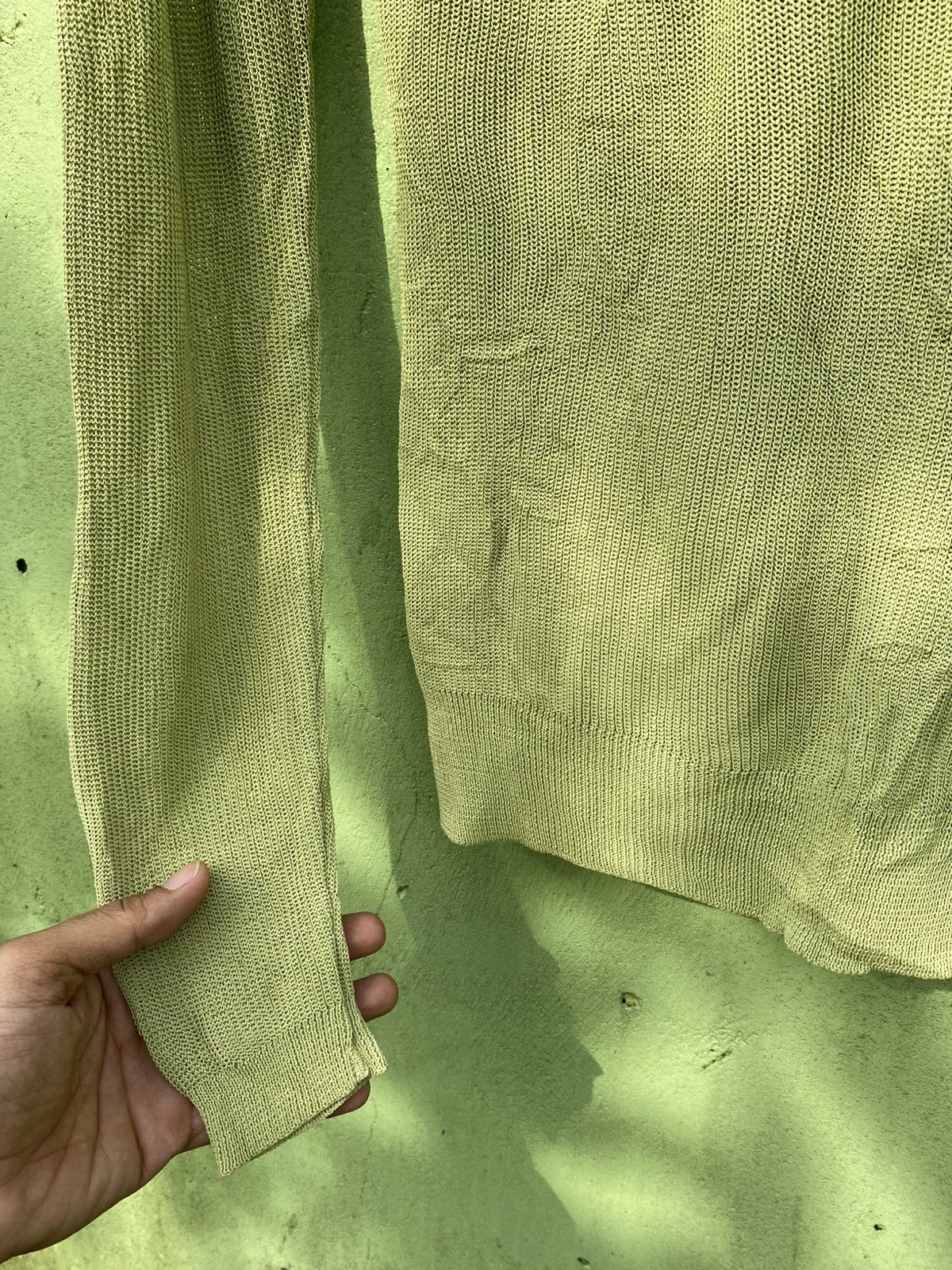 Issey Miyake Issey Miyake Olive Green Lightweight Cardigan Japanese Style Size M / US 6-8 / IT 42-44 - 12 Thumbnail