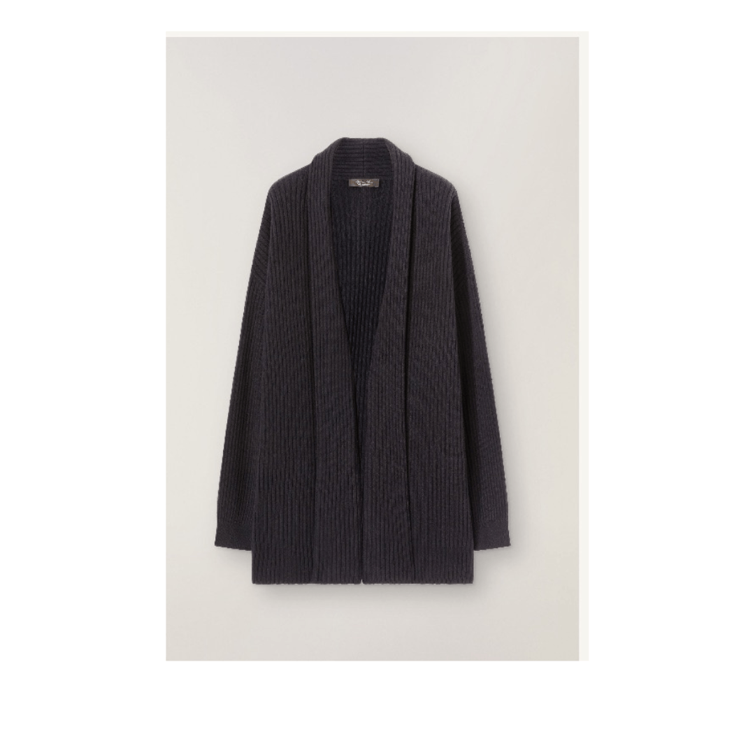 Loro Piana o1srvl11e1224 Mellbreak Cardigan in Navy Blue Size S / US 4 / IT 40 - 1 Thumbnail