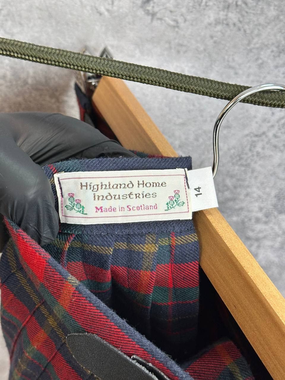 Vintage Highland Home Industries Check Tartan Pleated Kilt Skirt Size 32" / US 10 / IT 46 - 11 Thumbnail