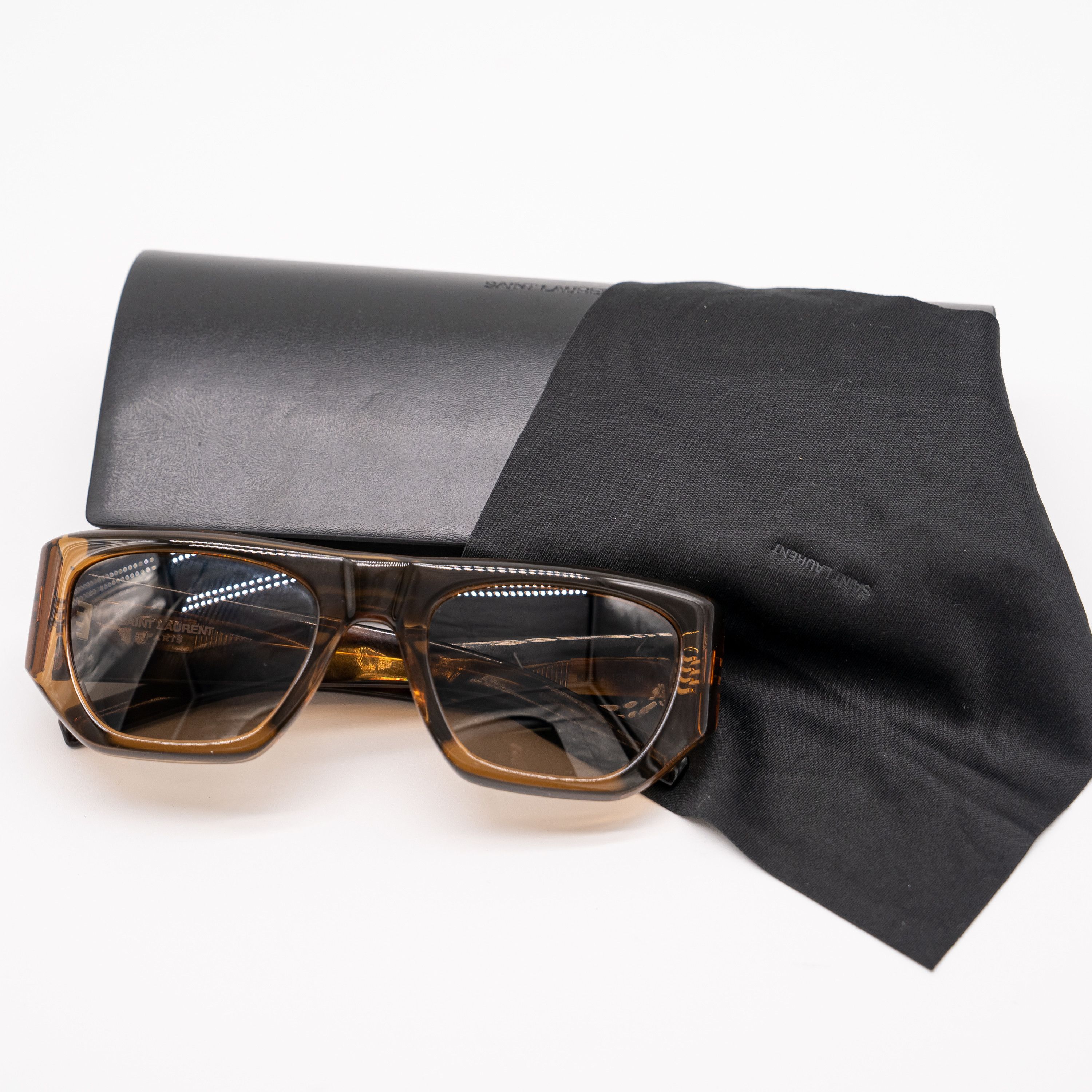 Yves Saint Laurent Yves Saint Laurent SL740 002 Sunglasses Square Tortoiseshell Size ONE SIZE - 9 Thumbnail