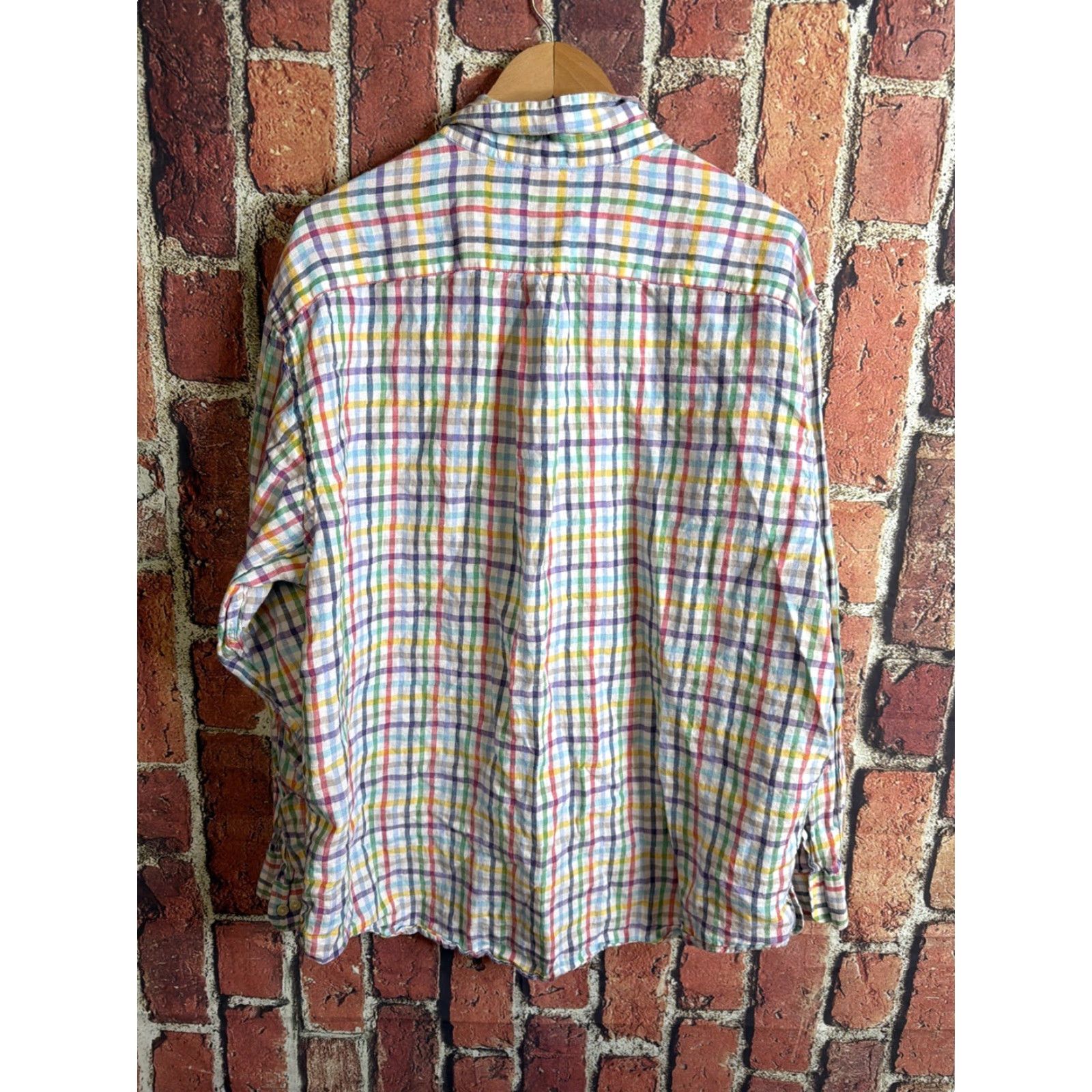 Brooks Brothers Brooks Brothers Original Polo Shirt Men’s XL Linen Multicolor Button Up Shirt Size US XL / EU 56 / 4 - 3 Thumbnail