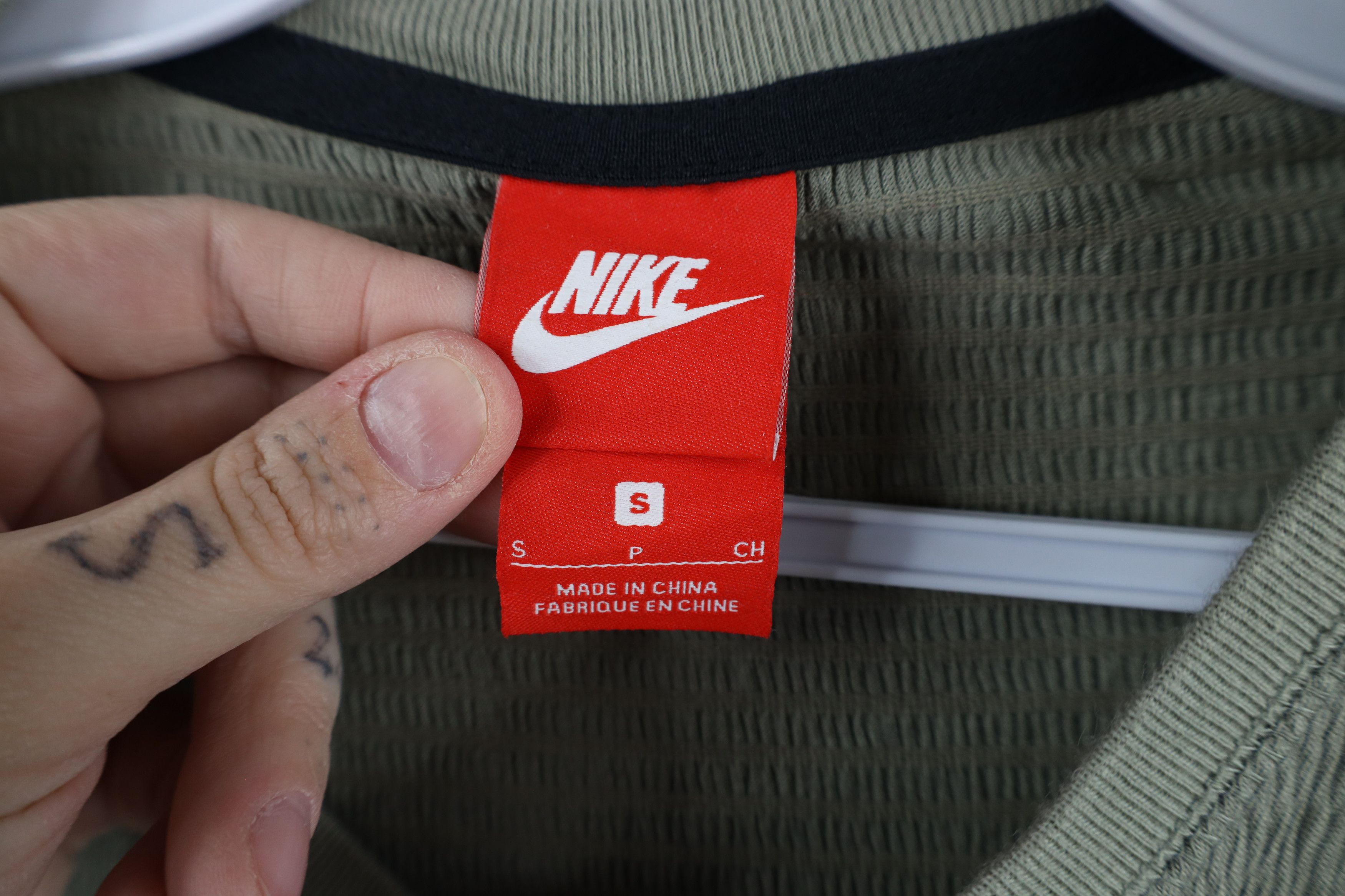 Nike × Vintage Nike Sportswear Air Force 1 Knit Long Sleeve T-Shirt Green Size US S / EU 44-46 / 1 - 9 Thumbnail