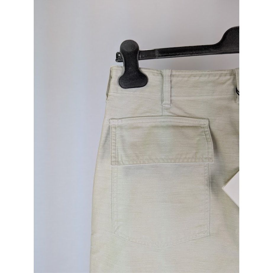 Auralee o1rshd1 Washed Baggy Satin Bleached Baker Pant in Dust Ivory Size US 36 / EU 52 - 16 Thumbnail