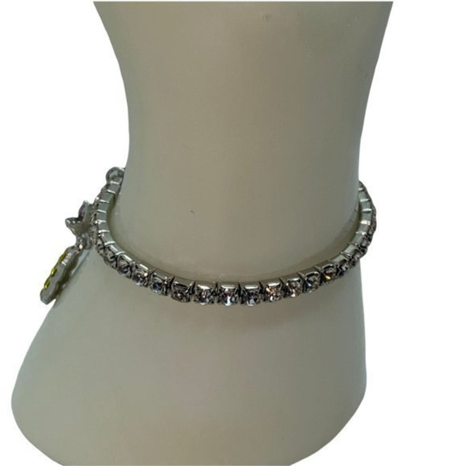 Other NWT Silver-Tone Red Yellow Pineapple Stretch Bracelet Size ONE SIZE - 7 Thumbnail
