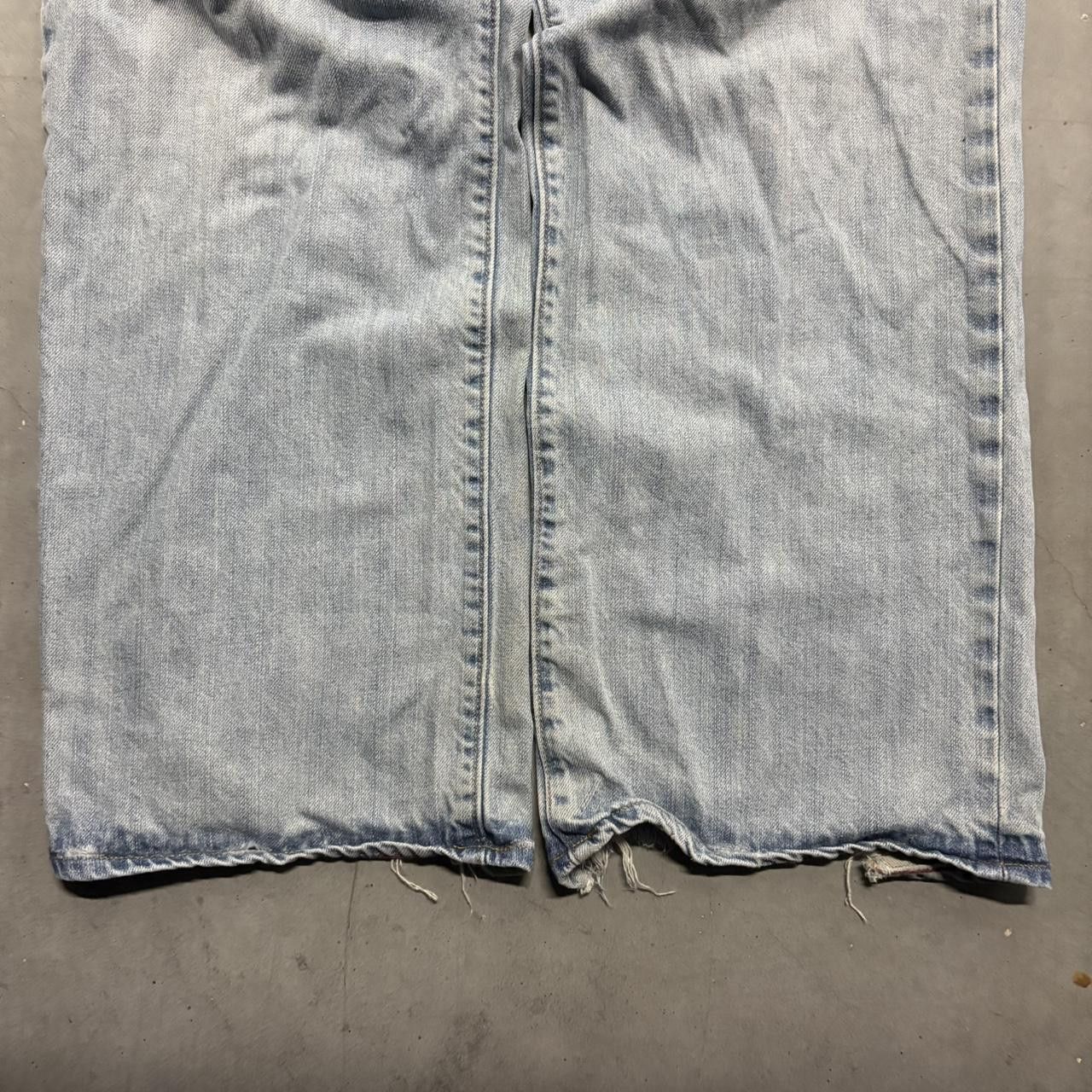 Old Navy Crazy Vintage Y2K/2000s Baggy Loose WideLeg Old Navy Skater Style Light Wash Denim Jeans! Size US 38 / EU 54 - 5 Thumbnail