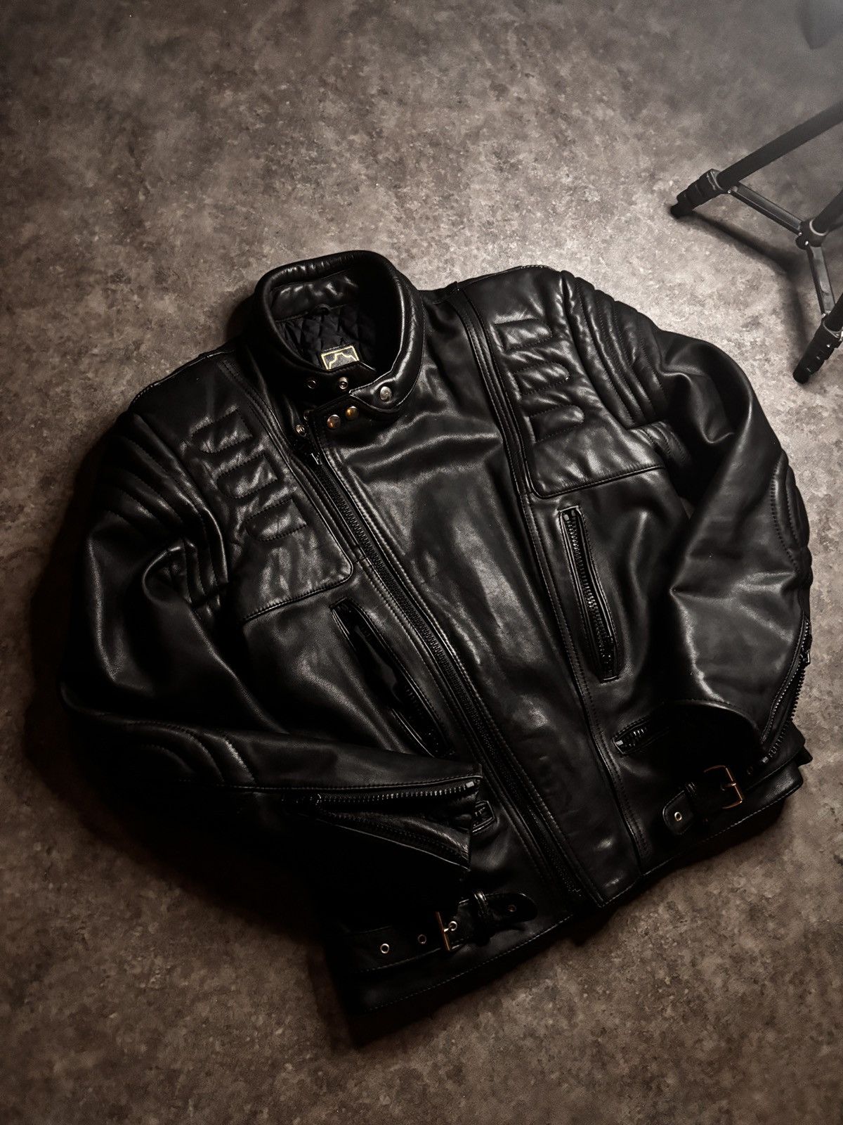 Genuine Leather Vintage real leather moto jacket Size US M / EU 48-50 / 2 - 1 Thumbnail