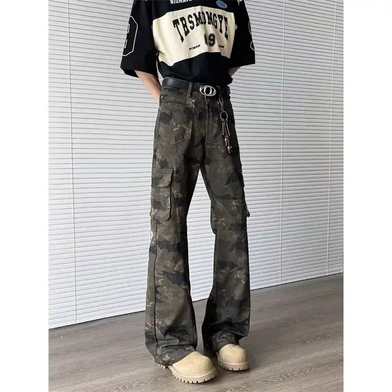 Japanese Brand Retro casual camouflage multi pocket jeans Size US 30 / EU 46 - 3 Thumbnail