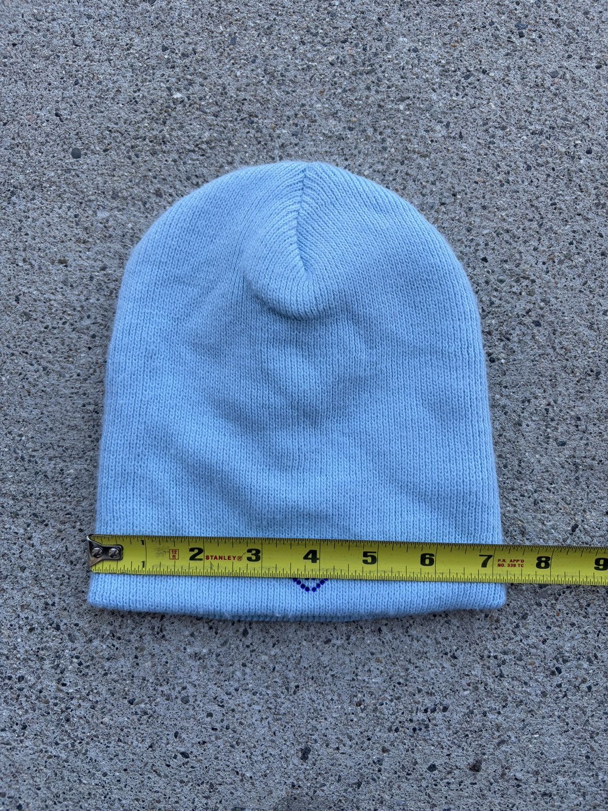 Quiksilver × Vintage Vintage 2000s Y2K Roxy Baby Blue Rhinestones Snow/Ski Beanie Size ONE SIZE - 5 Thumbnail