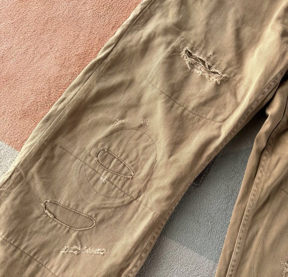 RRL Ralph Lauren RRL Ralph Lauren Patchwork Distressed Pants K22 Size US 31 - 3 Thumbnail