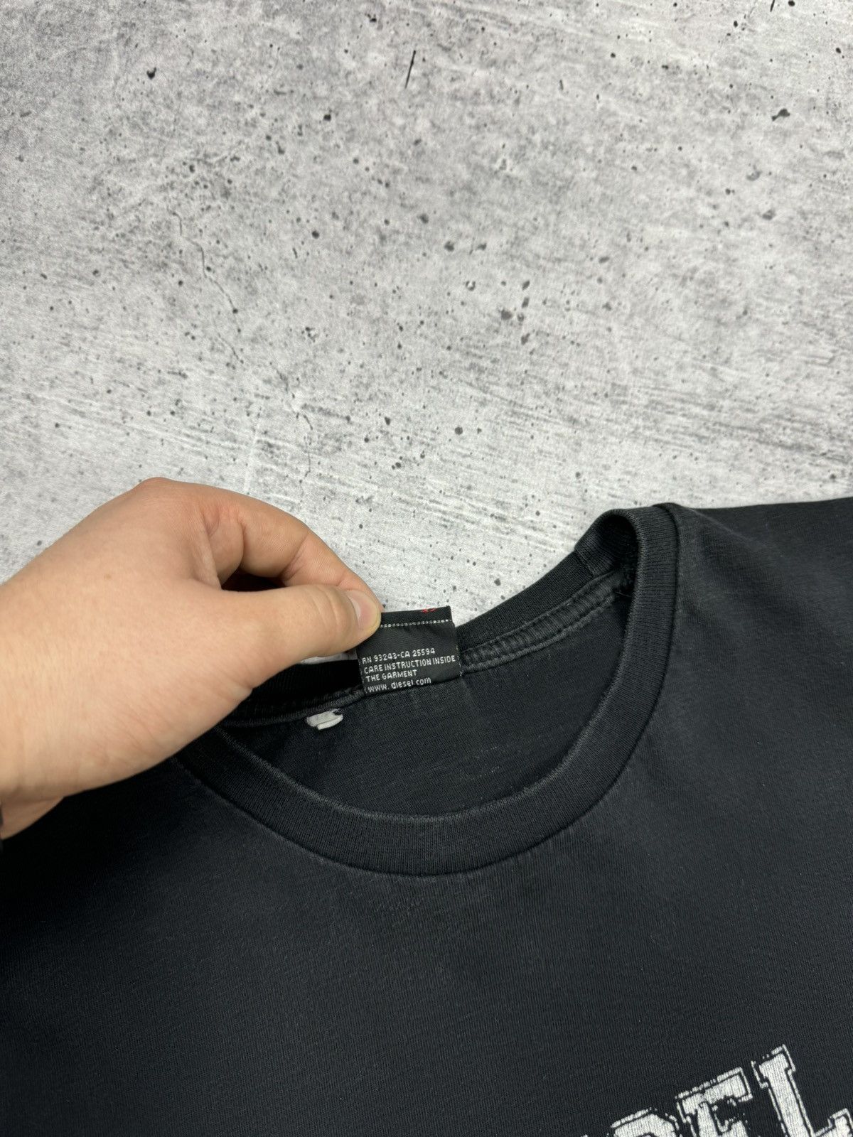 Diesel Vintage Diesel 90’s Y2K Style Big Logo Washed T-Shirt Tee Size US M / EU 48-50 / 2 - 9 Thumbnail