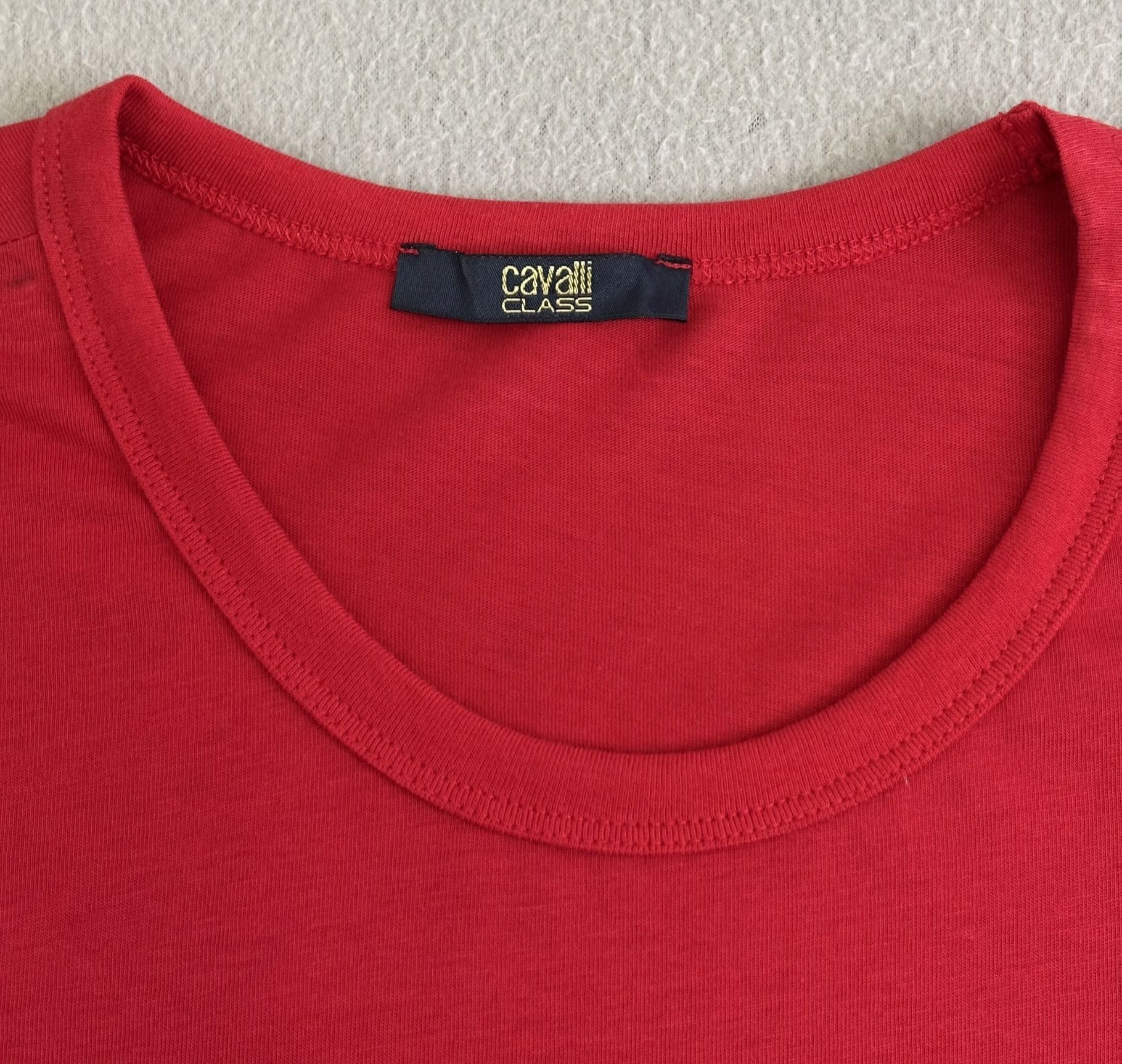 Just Cavalli Class Cavalli Red T-Shirt Large Size US L / EU 52-54 / 3 - 16 Thumbnail