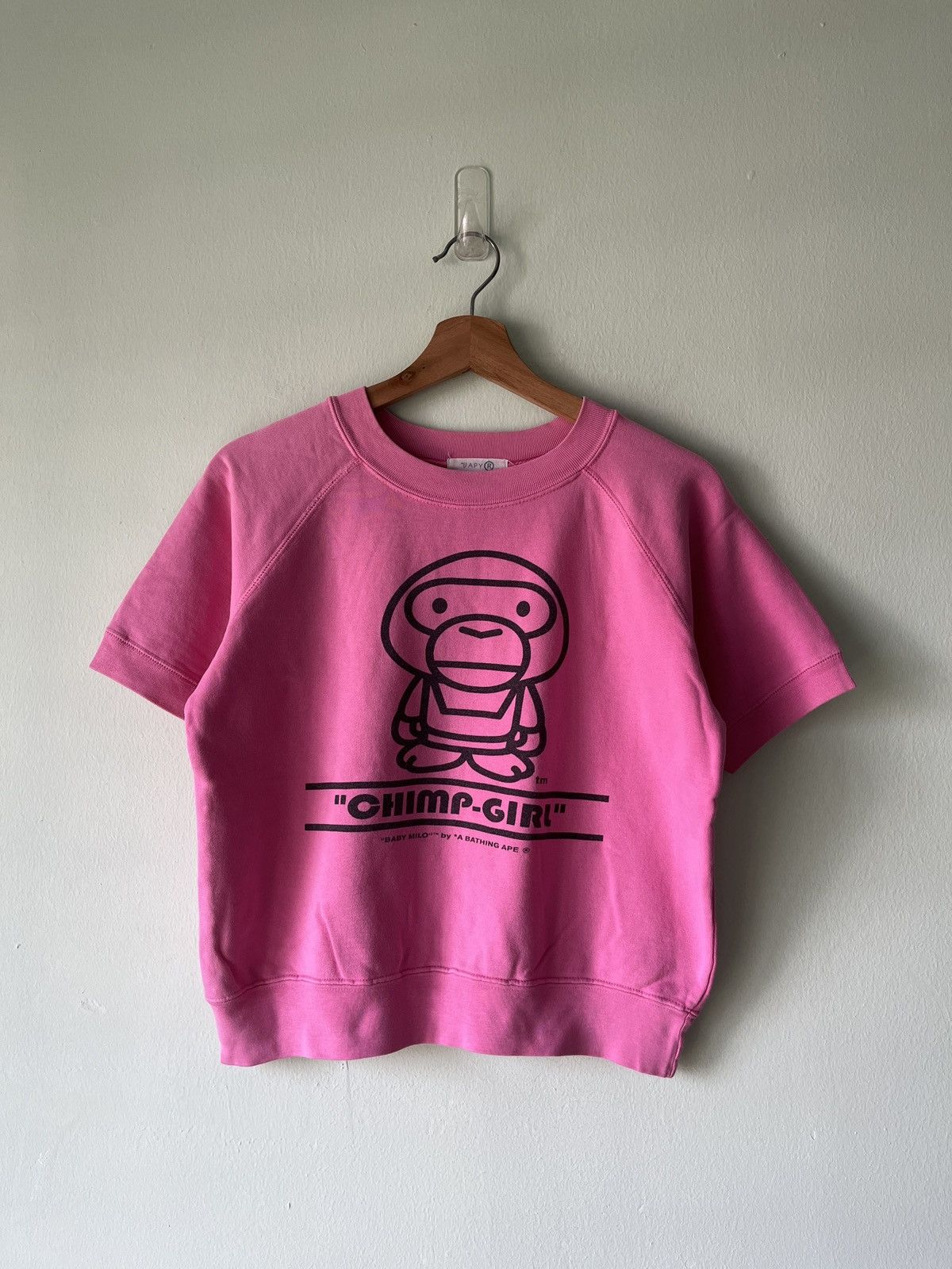 トップス A BATHING APE BABY MILO LONG T-SHIRTS T-shirt BAPE Long Sleeve Baby Milo Tee 002LTI301001M-BLK