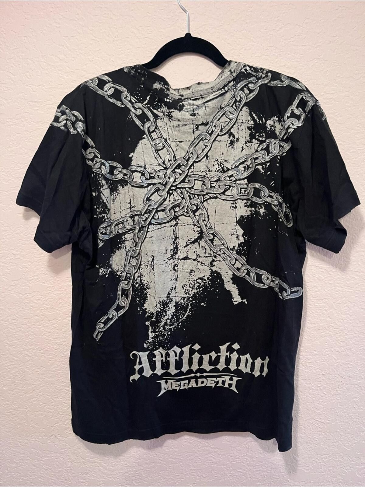 Affliction Affliction Skull Chain Graphic Tee XL Black Y2K Biker MMA Size US XL / EU 56 / 4 - 2 Thumbnail