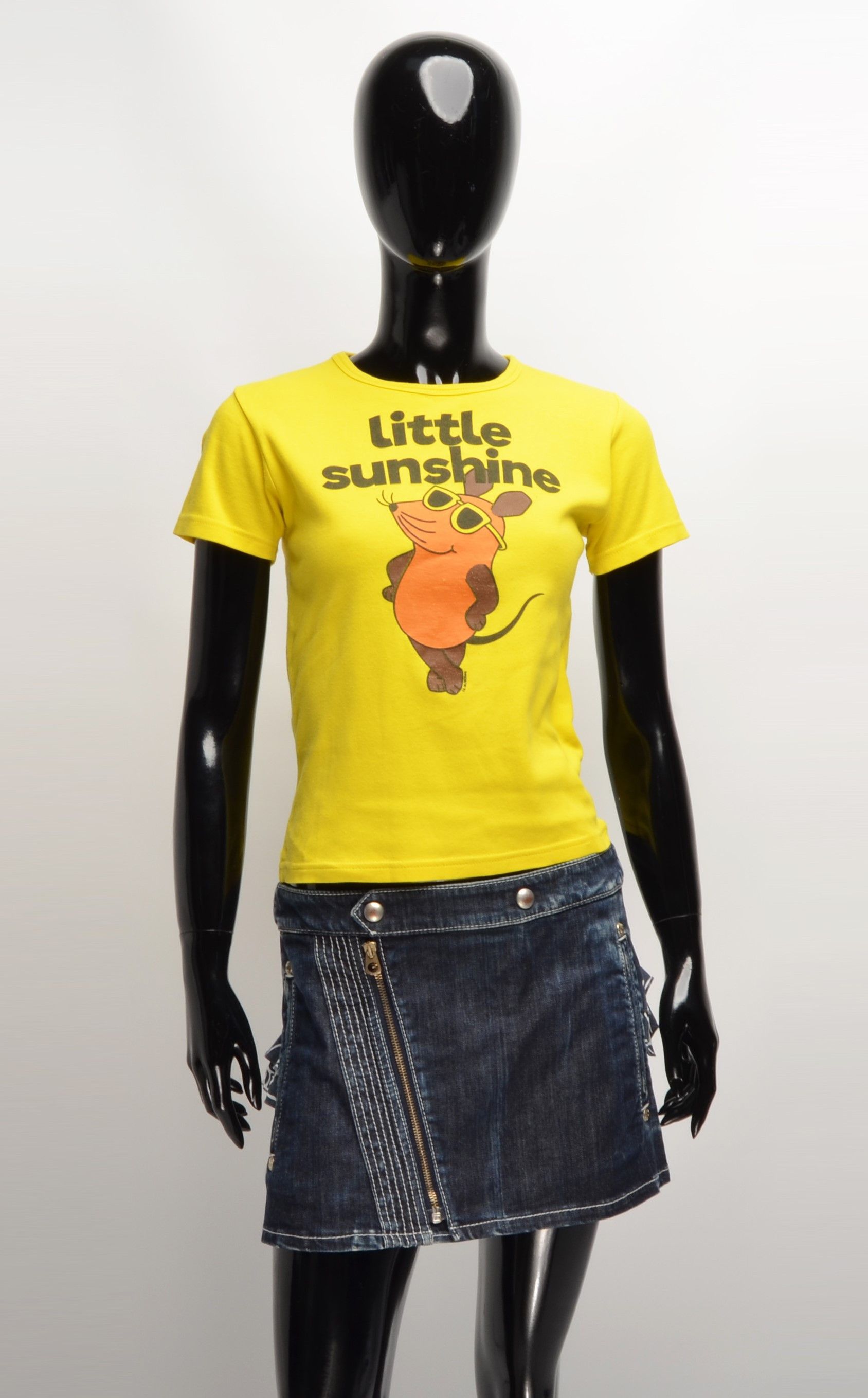 Vintage Vintage Little Sunshine Kidcore Y2K Printed T-shirt Size XS / US 0-2 / IT 36-38 - 1 Thumbnail