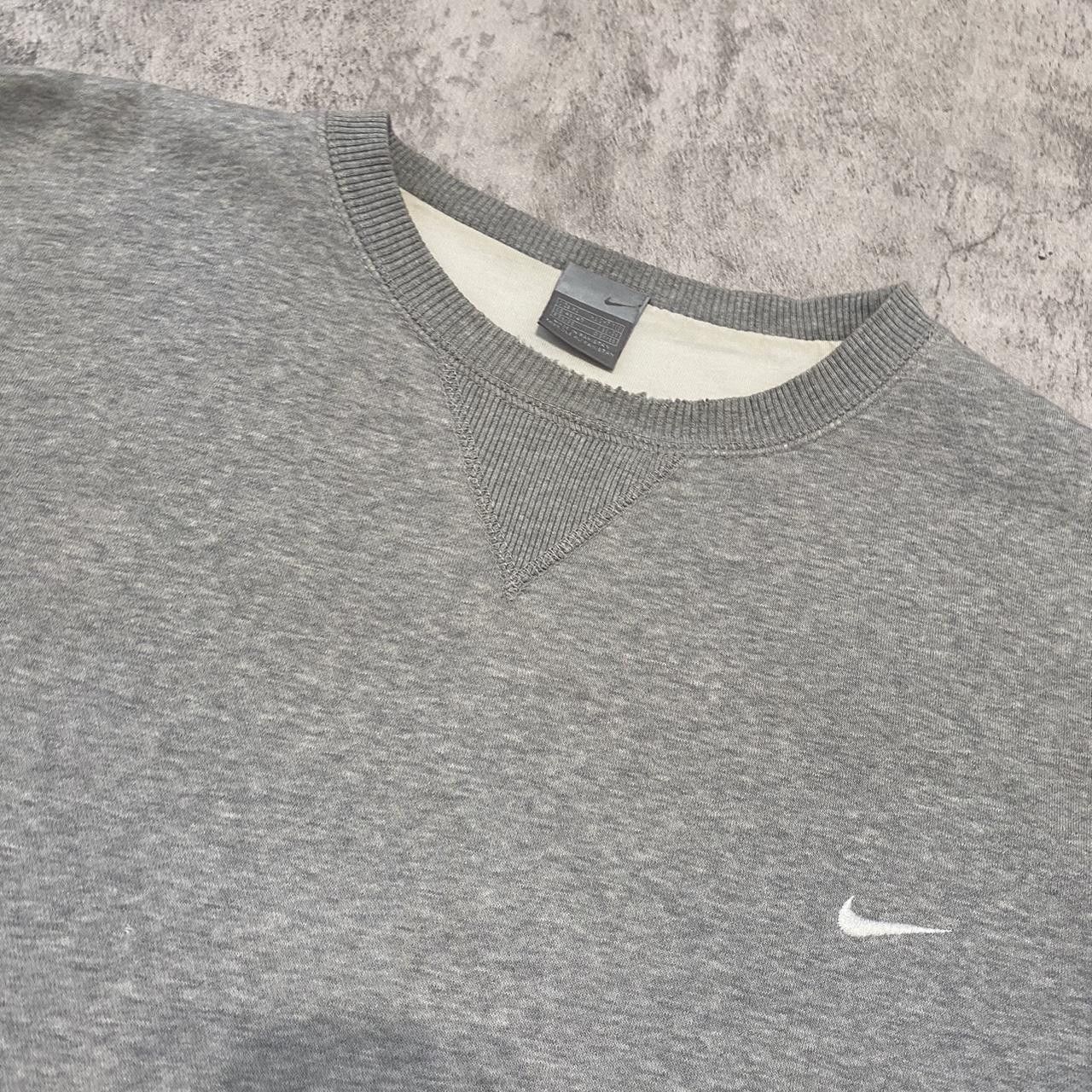 Nike 2000s y2k Grey Nike vintage sweatshirt Boxy Rap hip Size US XL / EU 56 / 4 - 3 Thumbnail