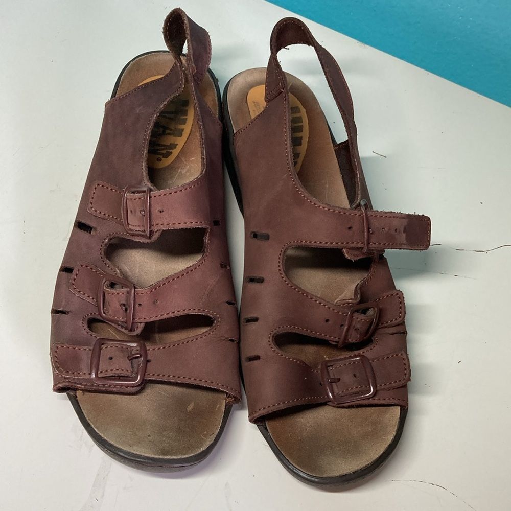 Other Ivan "Lois" Leather Sandals Made in Spain Size 9 Fit like 8.5 Size US 8.5 / IT 38.5 - 5 Thumbnail