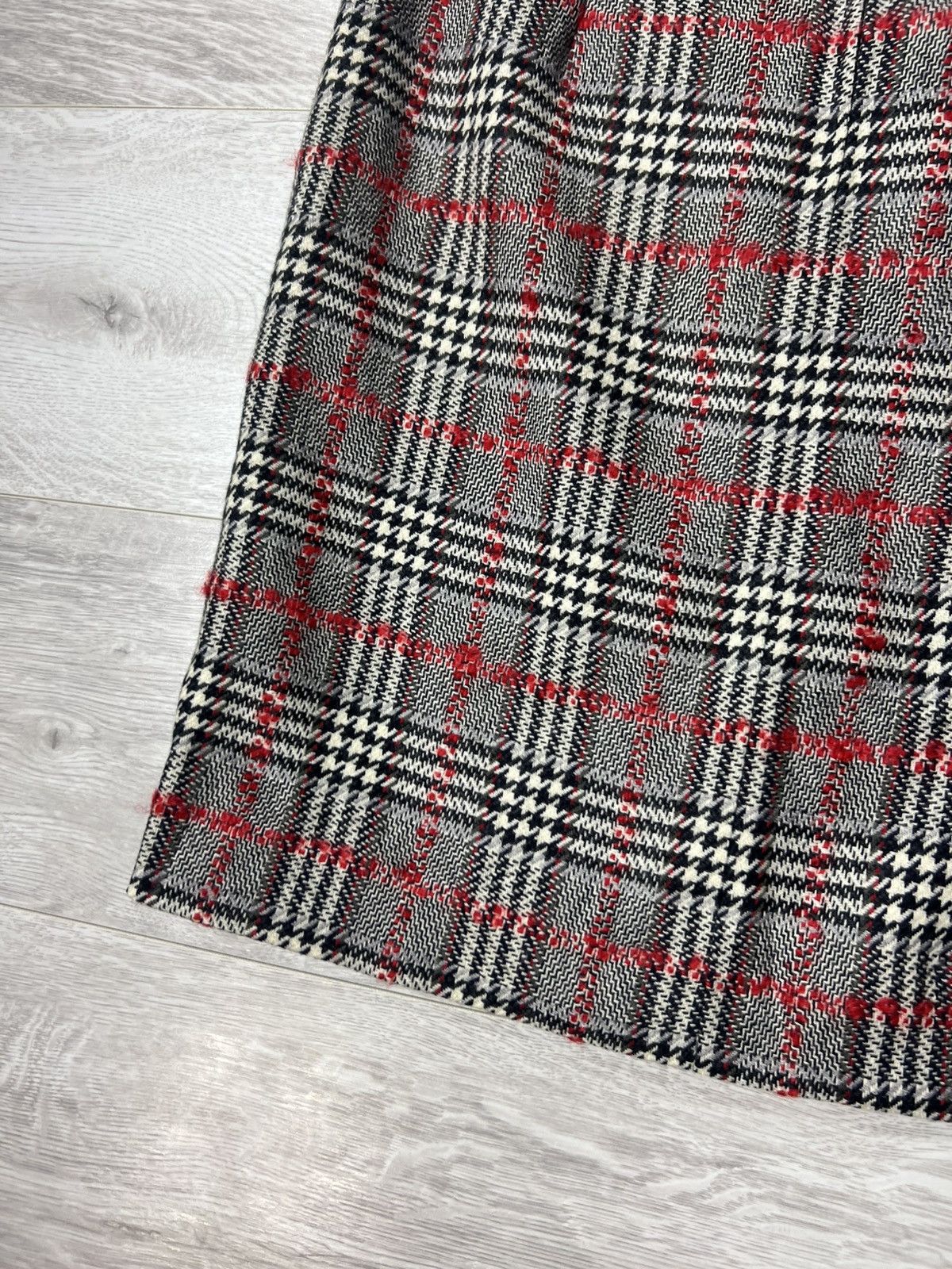 Celine Rare Vintage Celine Paris Tweed Wool Plaid Skirt Size 44 Size 32" / US 10 / IT 46 - 12 Thumbnail